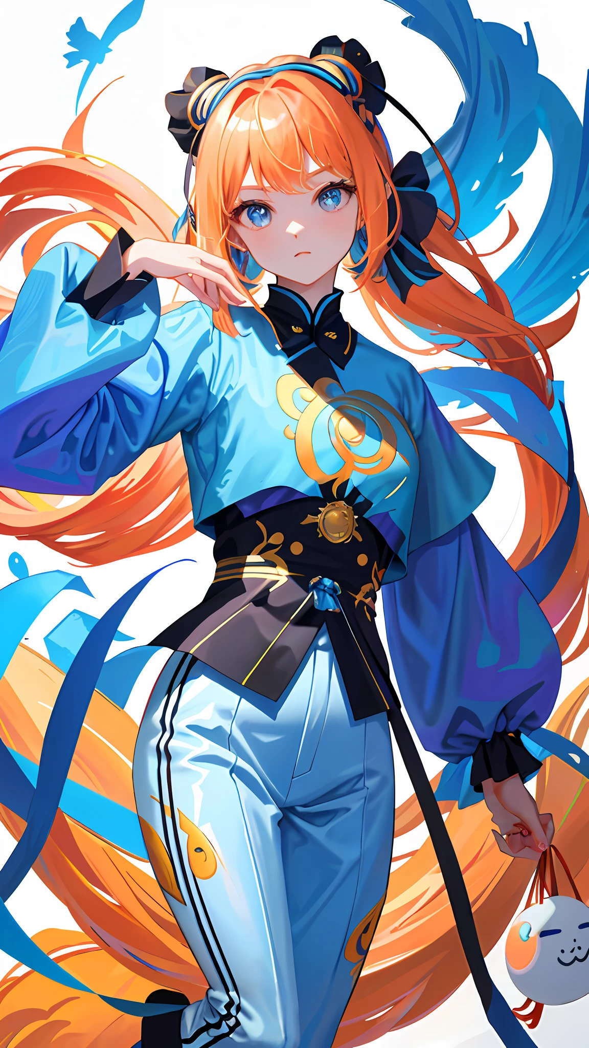 (masterpiece), (best quality), (ultra detailed),(乱发),(illustration), (1girl), (Fashionable clothing), standing,Fashion model, looking at viewer, (interview), (simple background), beautiful detailed eyes,精致美颜,Floating,(高饱和度),(colorful splashs),colorful bubble,(shining),focus on face,
