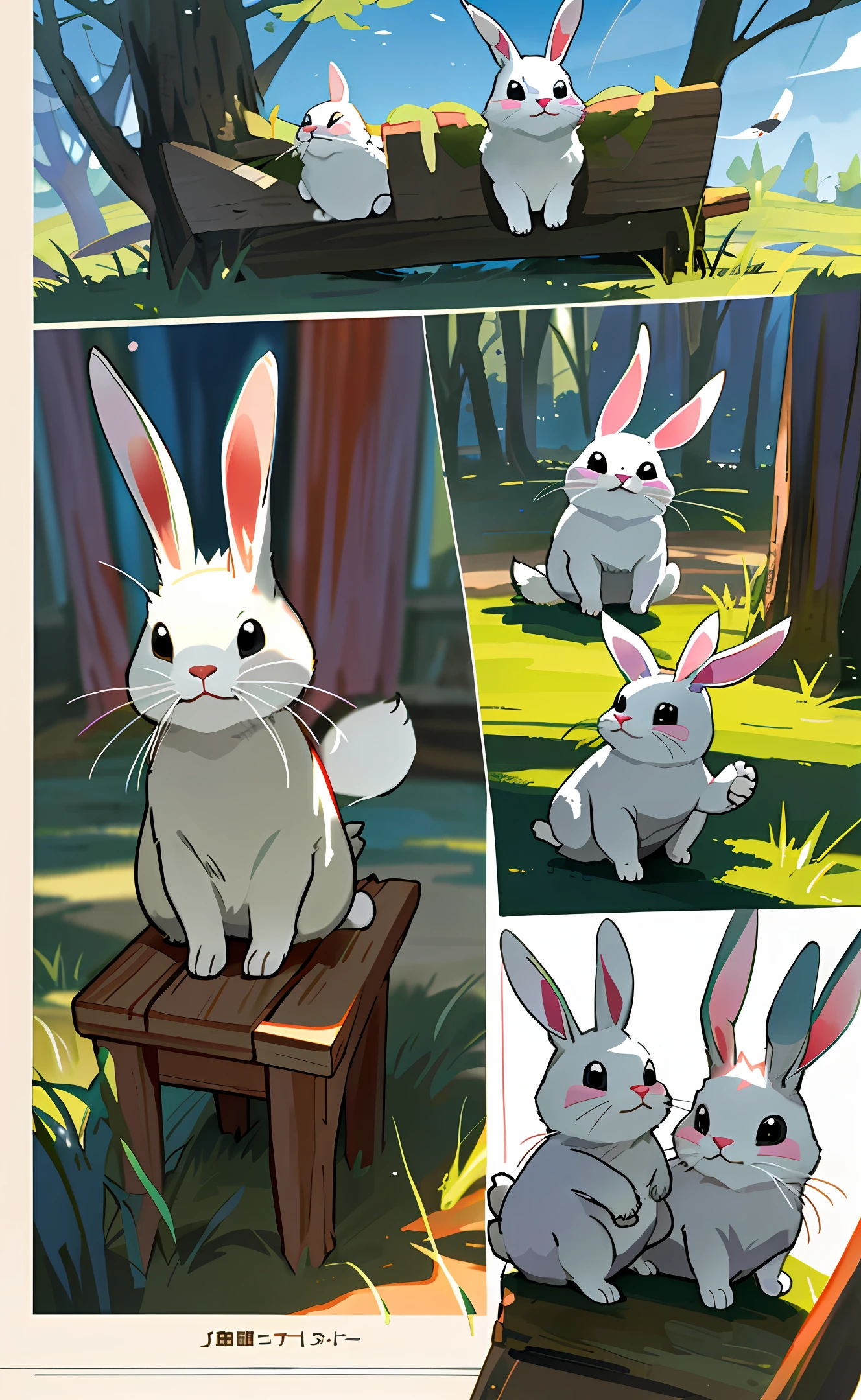 (various animals) (like rabbit and others) (for children's book) The Kingdom of Pets