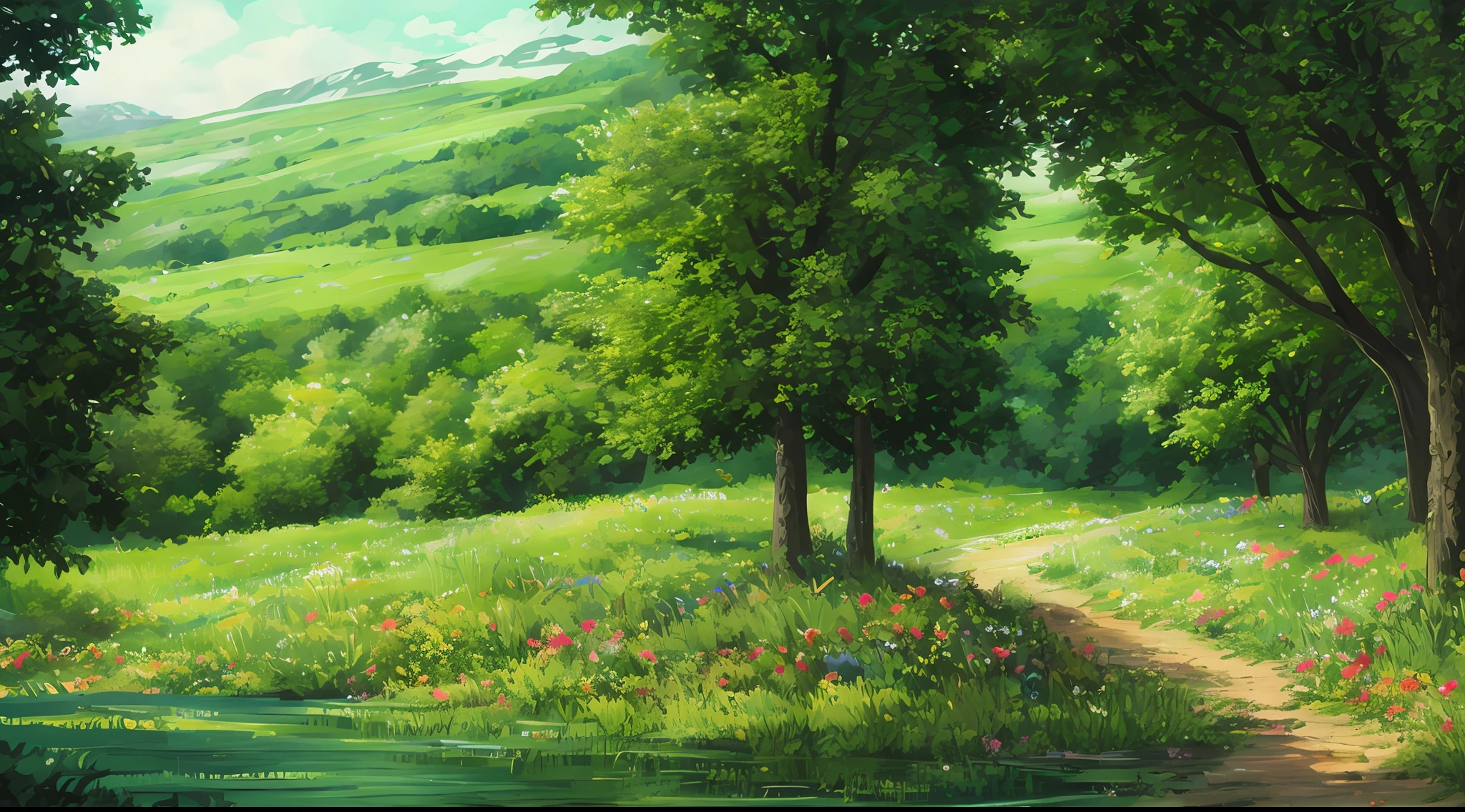 Green, forest