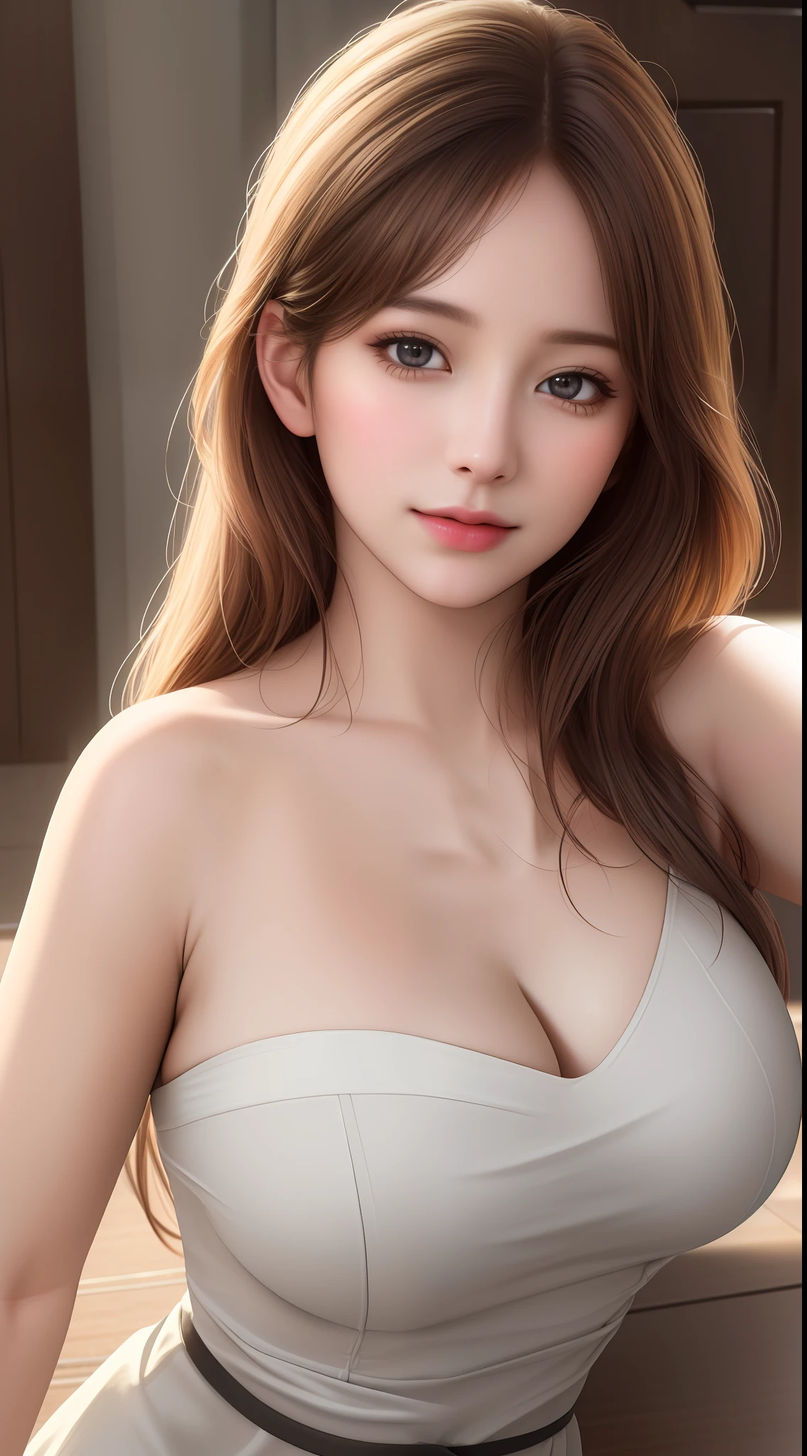 ((Best quality, 8k, Masterpiece :1.3)), Beautiful face, (photo realistic:1.4), soft lighting, (high detailed skin:1.3), 8k uhd, dslr, high quality, high resolution, 4k, 8k, absurdres, best ratio four finger and one thumb, (realistic:1.4), ((realistic medium breasts :1.3)), Highly detailed face and skin texture, Detailed eyes, Double eyelid, full body view, 1girl,