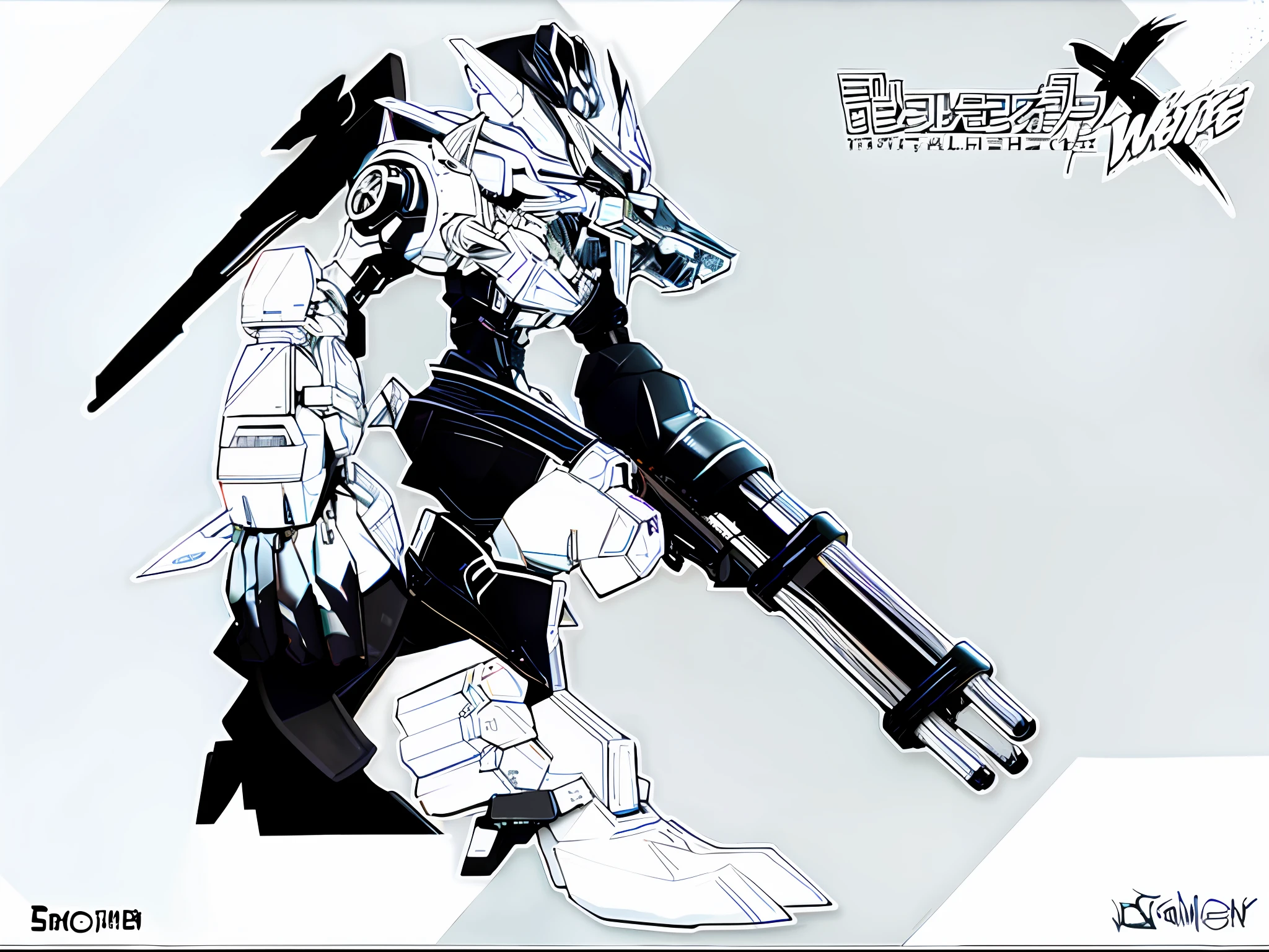 Clear Line art, black and white