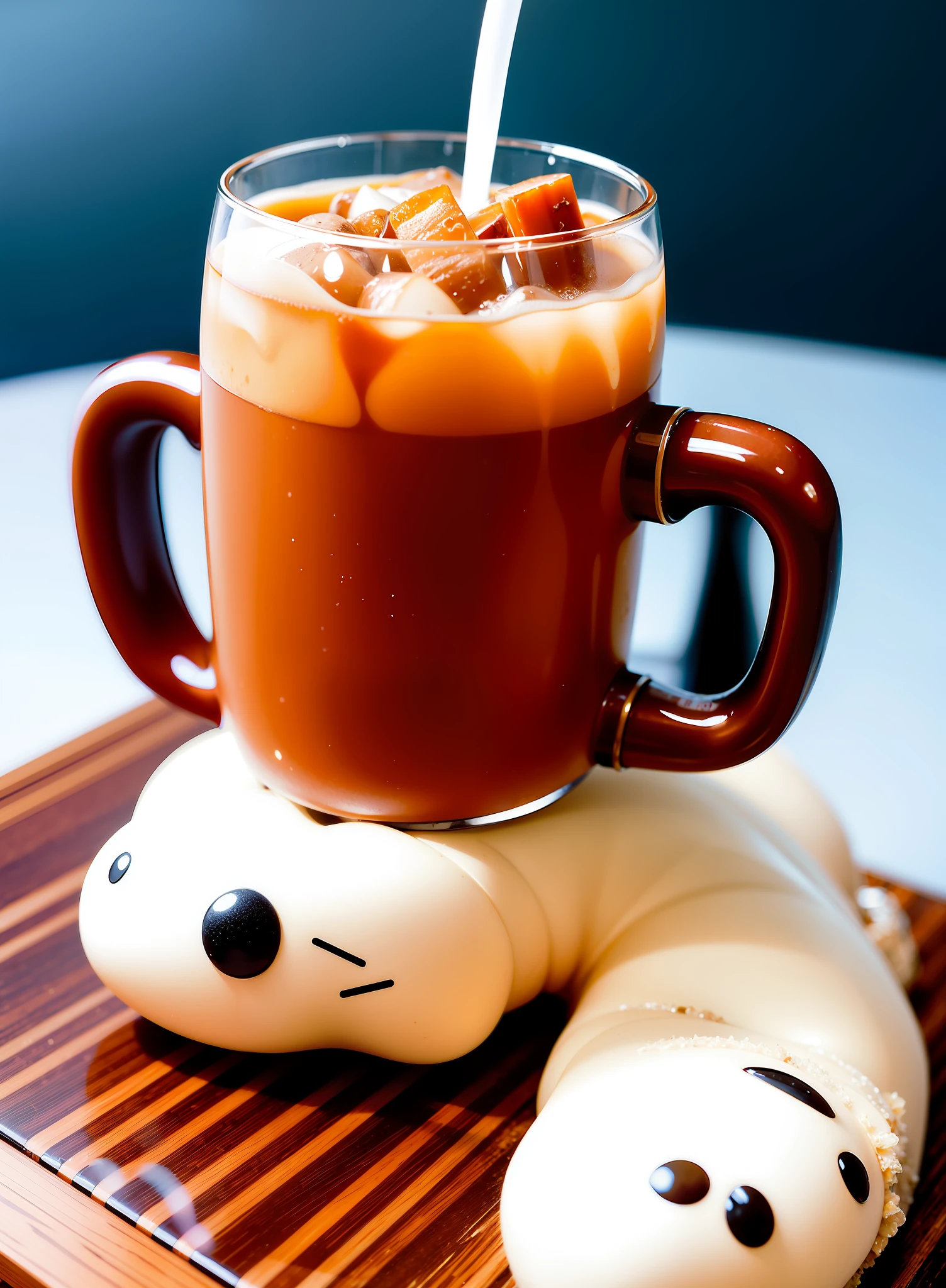 Japanese, cute, fantasy iced coffee