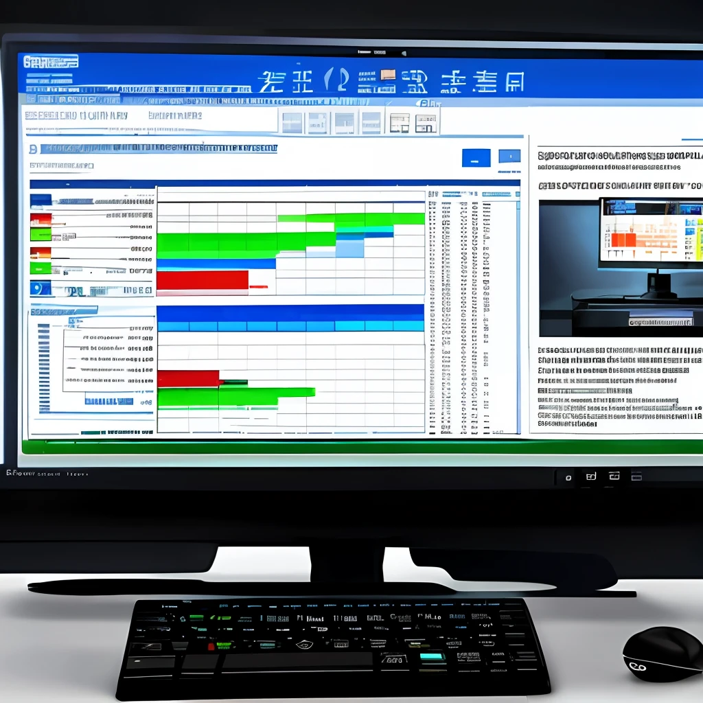 A computer monitor with scores, data, 750 on the screen