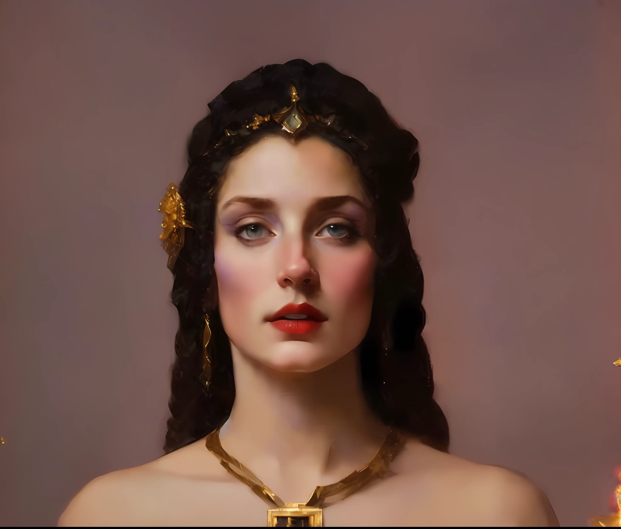 A centralized ((Portrait)) in (((front view)) of a (((white woman))) representing Babylon the great, long black hair, ((light skin)), with makeup, (((dressed in red scarlet and purple))), adorned with jewels, drinking wine, strong and daring personality, biblical character, gospel, perfect, beautiful, seductive, by Ridolfo Ghirlandaio, Raphael Sanzio, Leonardo Da Vinci, Peter Paul Rubens, Jeremy Lipking, by Antonio J. Manzanedo, Alphonse Mucha, Fuller Graves, Bartolome Esteban Murillo, JC Leyendecker, Craig Mullins, Peter Paul Rubens Detailed Painting, Sandro Botticelli, Greg Rutkowski, Renaissance portrait, Renaissance realistic portrait, Renaissance digital painting, historical artworks, in Renaissance style, Renaissance oil portrait, medieval portrait, 1st century style 6th century, oil watercolor painting, Midjourney dramatic and photorealistic painting, CGSetivity, ArtStation HD, High Detail, Photorealism, Conceptual Art, ArtStation HD, official art, trend in artstation, 8k