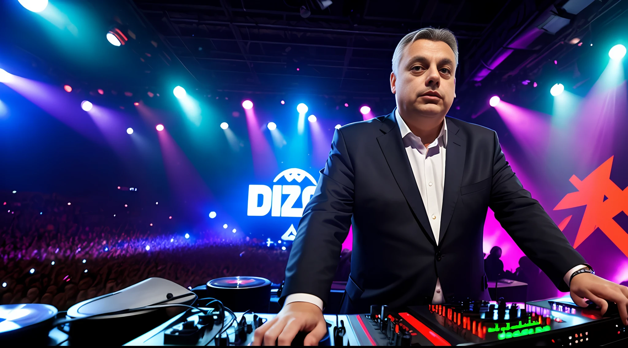 orbán viktor as a dj in ibiza