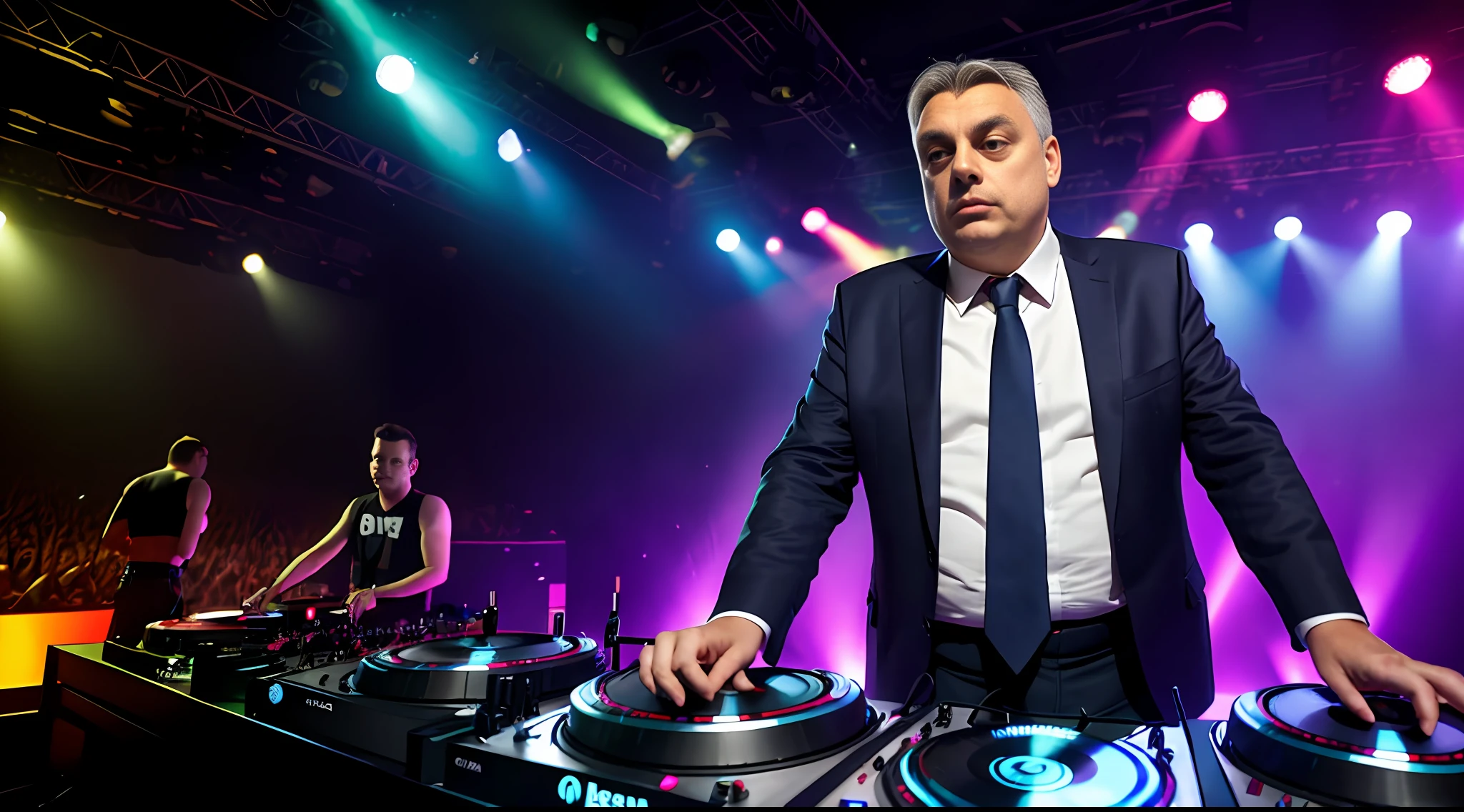orbán viktor as a dj in ibiza