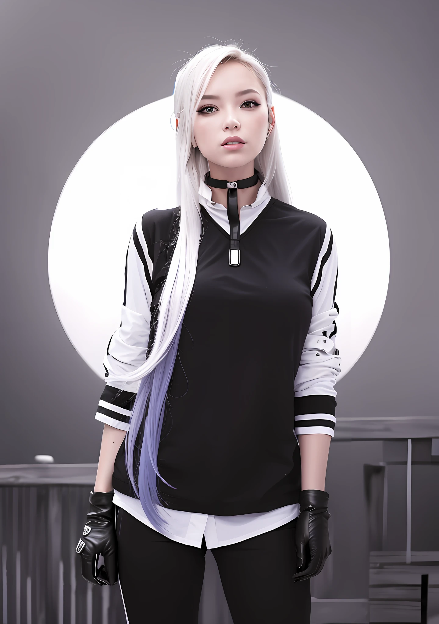 White hair