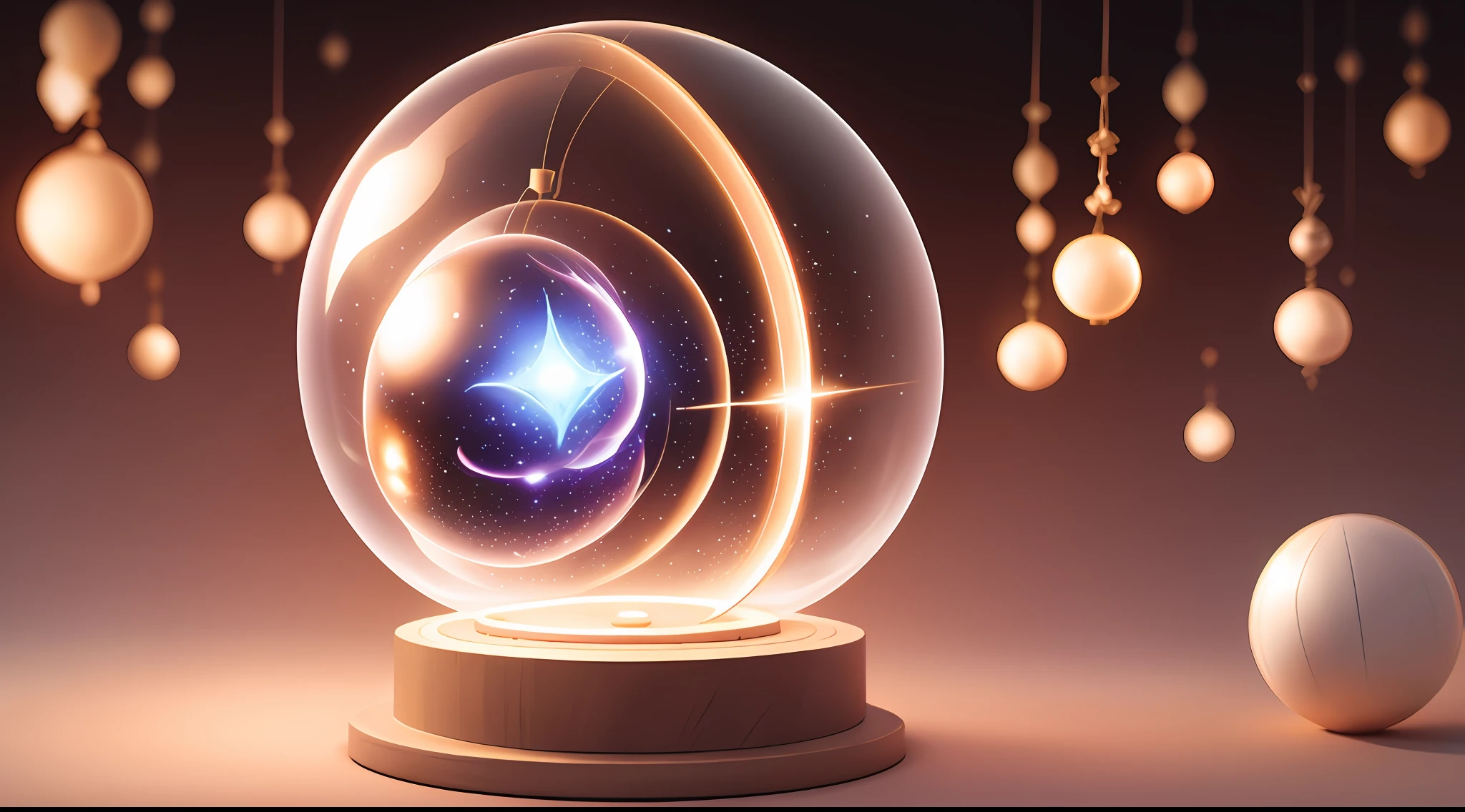 glowing magic ball
