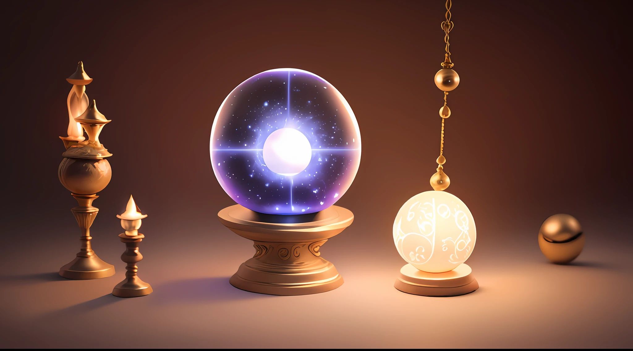 glowing magic ball