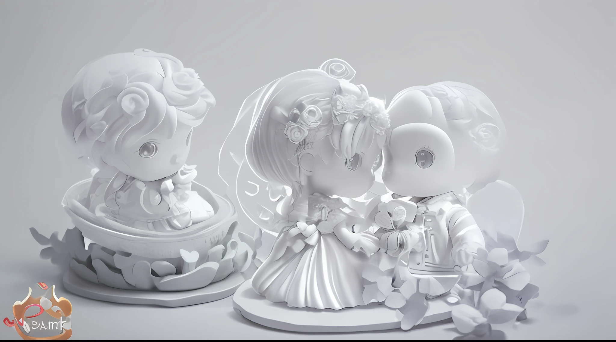 Couple 3d Romantic, drawing
