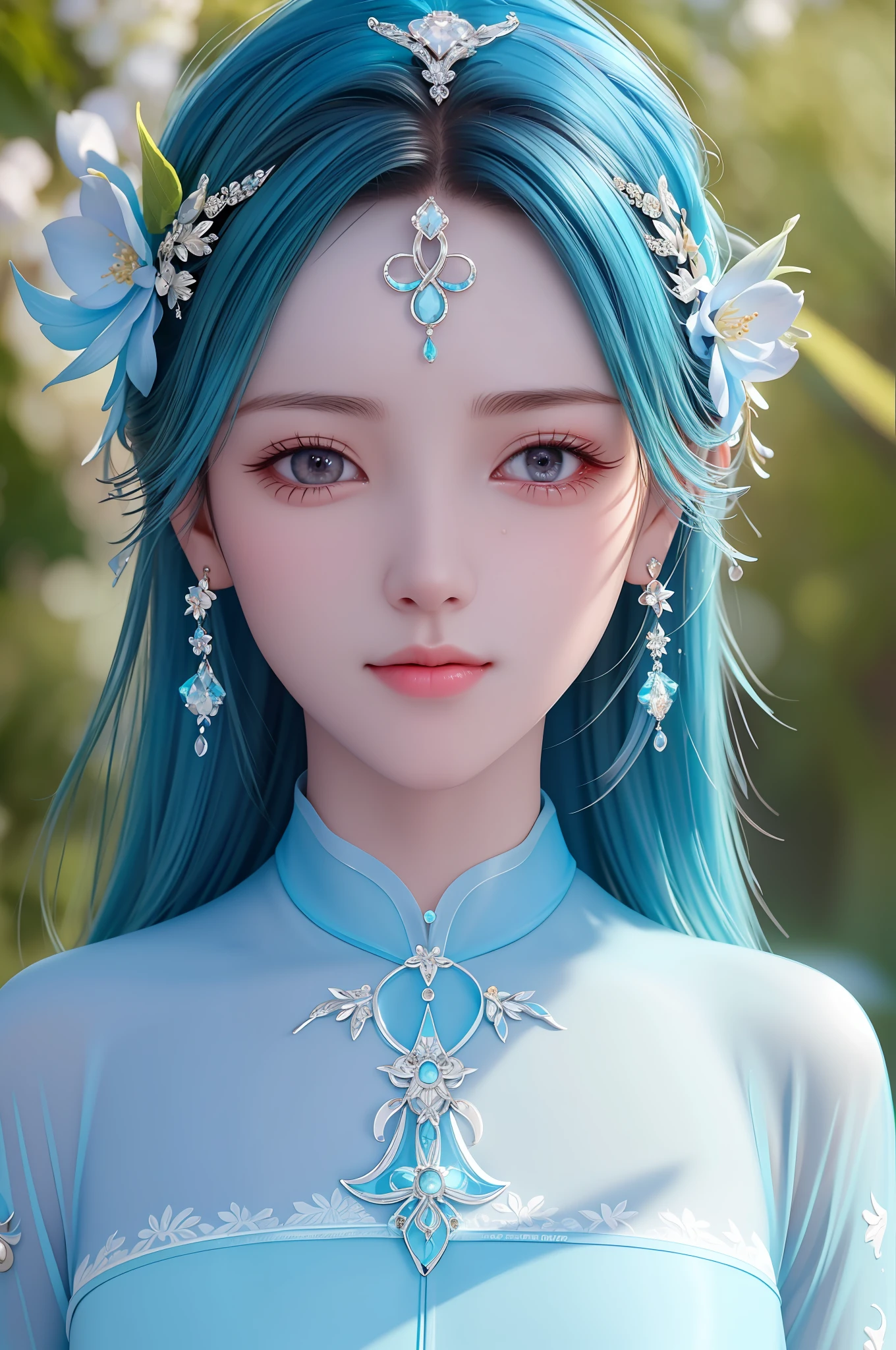 cyan, masterpiece, best quality, ultra-detailed, high details, super detail, high quality, ((4K, 8k, 16k, UHD)),, (high detailed skin:1.2), textured skin,(Beautiful face:0.3),(natural skin texture:1.2),finely detailed beautiful eyes: 1.2), realistic, shiny skin, shiny face, lustrous skin, shiny skin