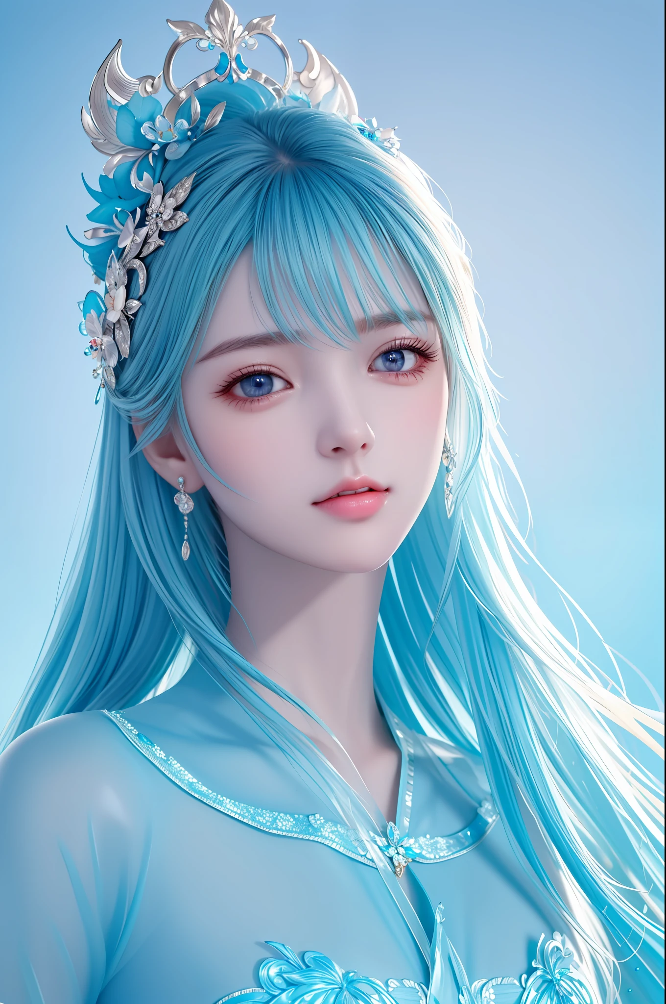 cyan, masterpiece, best quality, ultra-detailed, high details, super detail, high quality, ((4K, 8k, 16k, UHD)),, (high detailed skin:1.2), textured skin,(Beautiful face:0.3),(natural skin texture:1.2),finely detailed beautiful eyes: 1.2), realistic, shiny skin, shiny face, lustrous skin, shiny skin