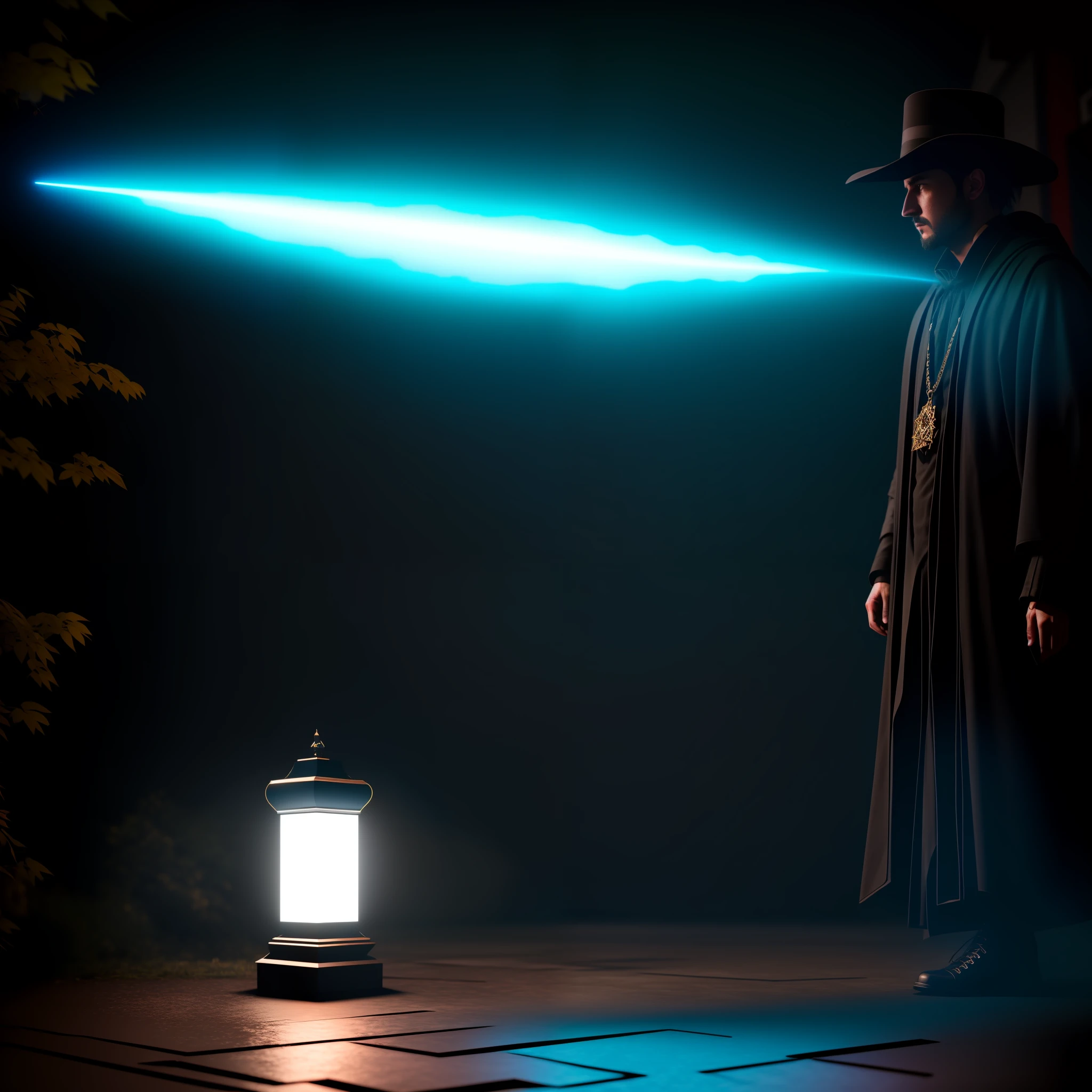 Dark Style Ultra Realistic Spectral Magician Ray Traced 8k