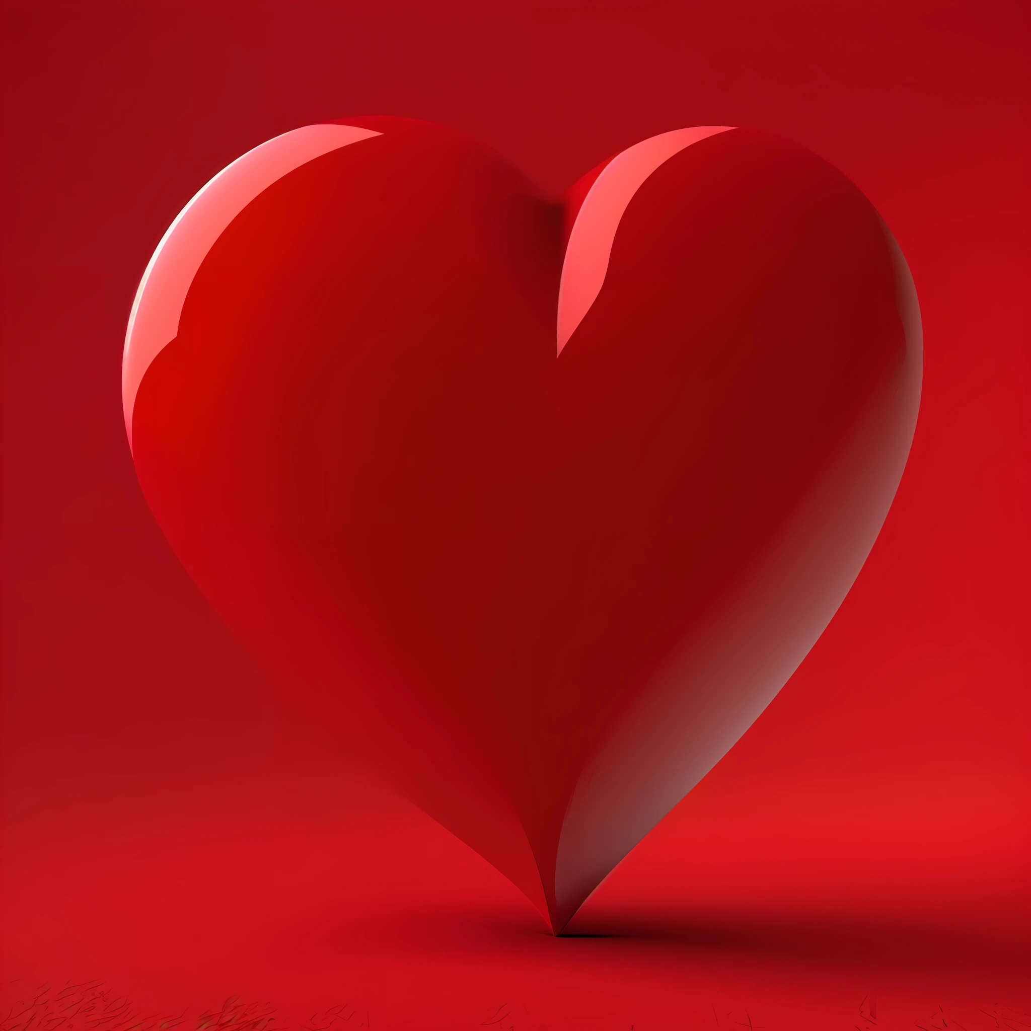 Red 3D heart