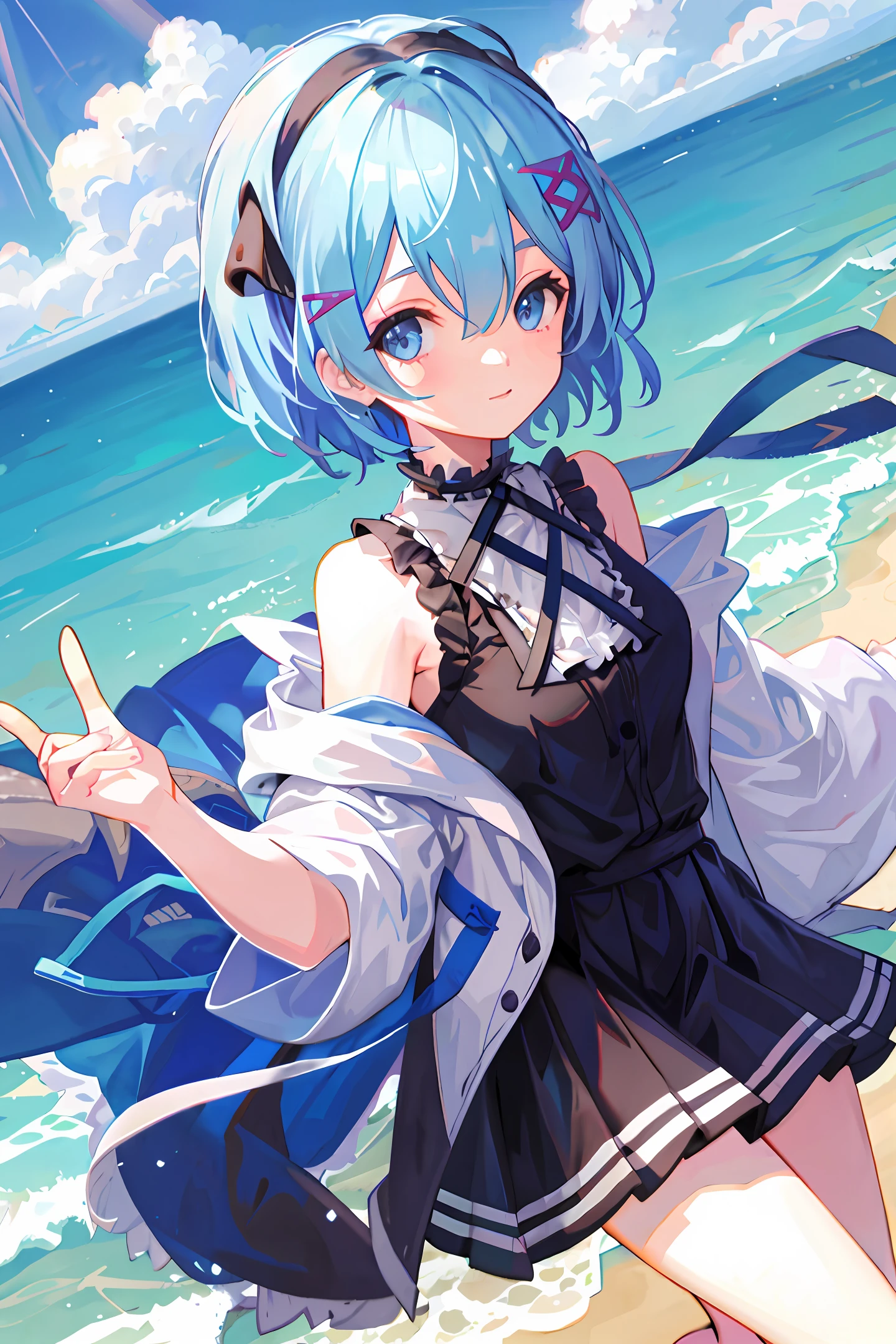 Rem at the beach