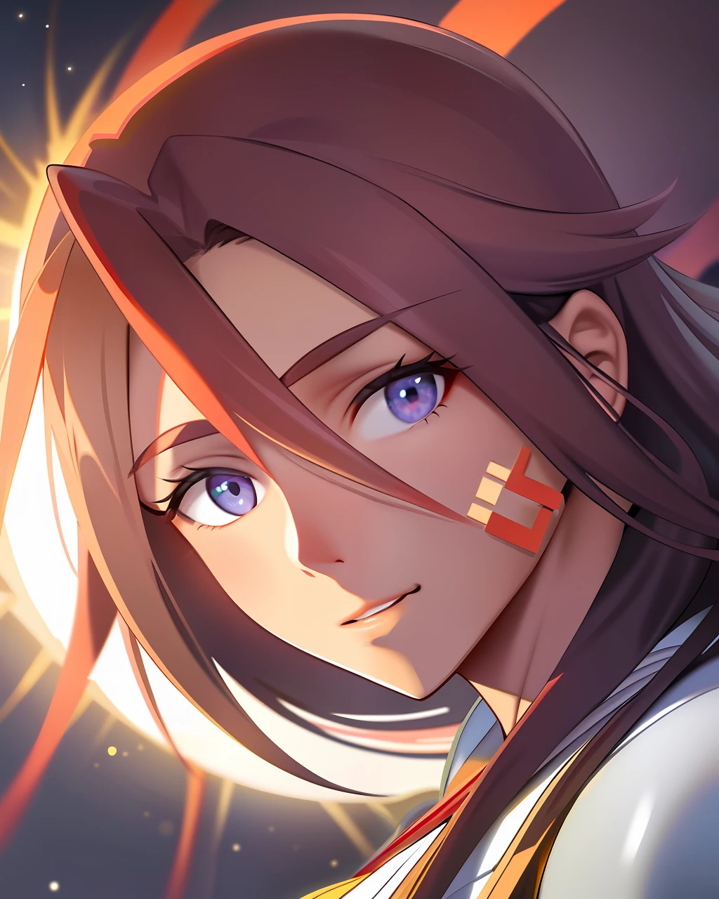 Sun with face
