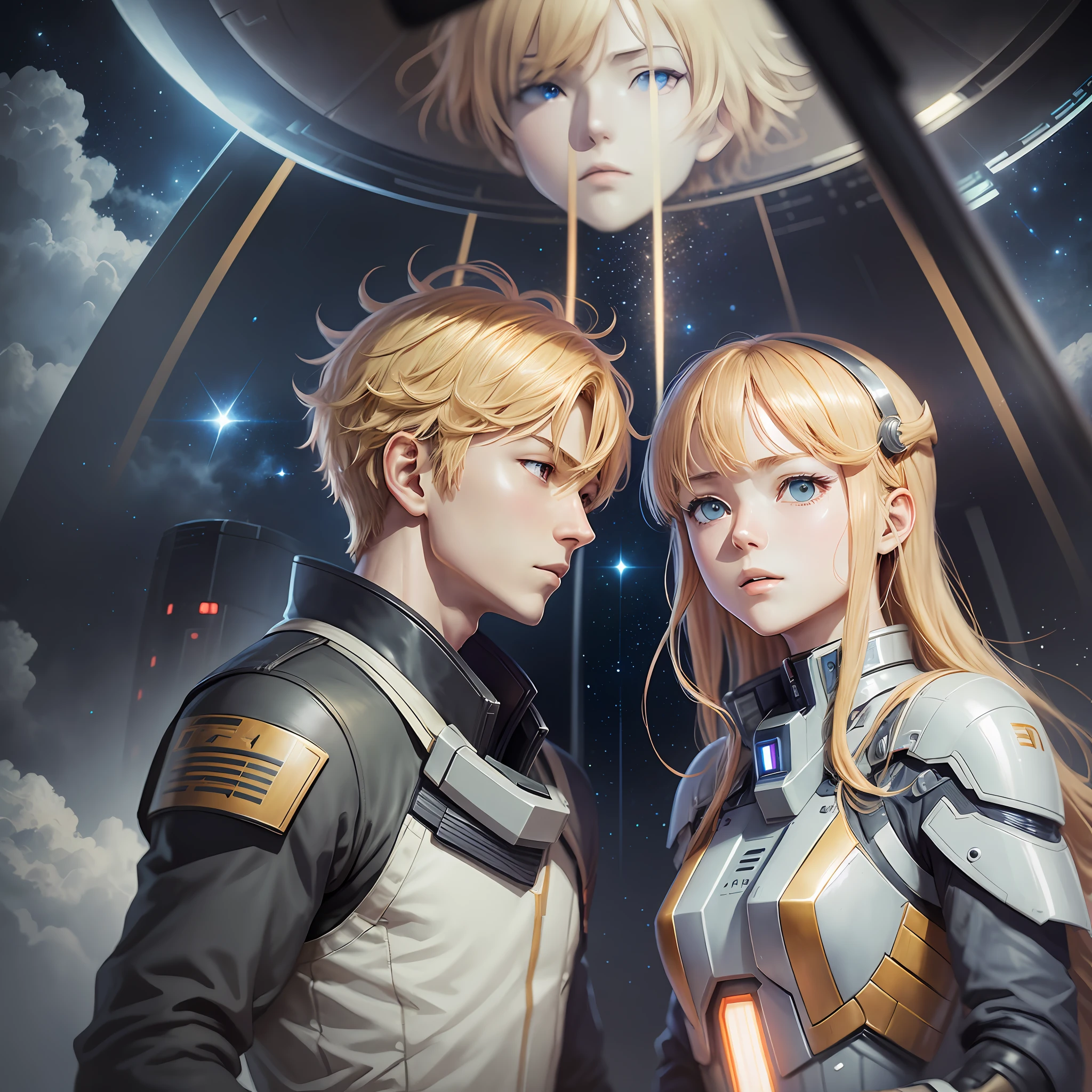 - Aldnoah.Zero anime, a galactic war between Earth and aliens, eapaço, spaceships, gunshots and bombs