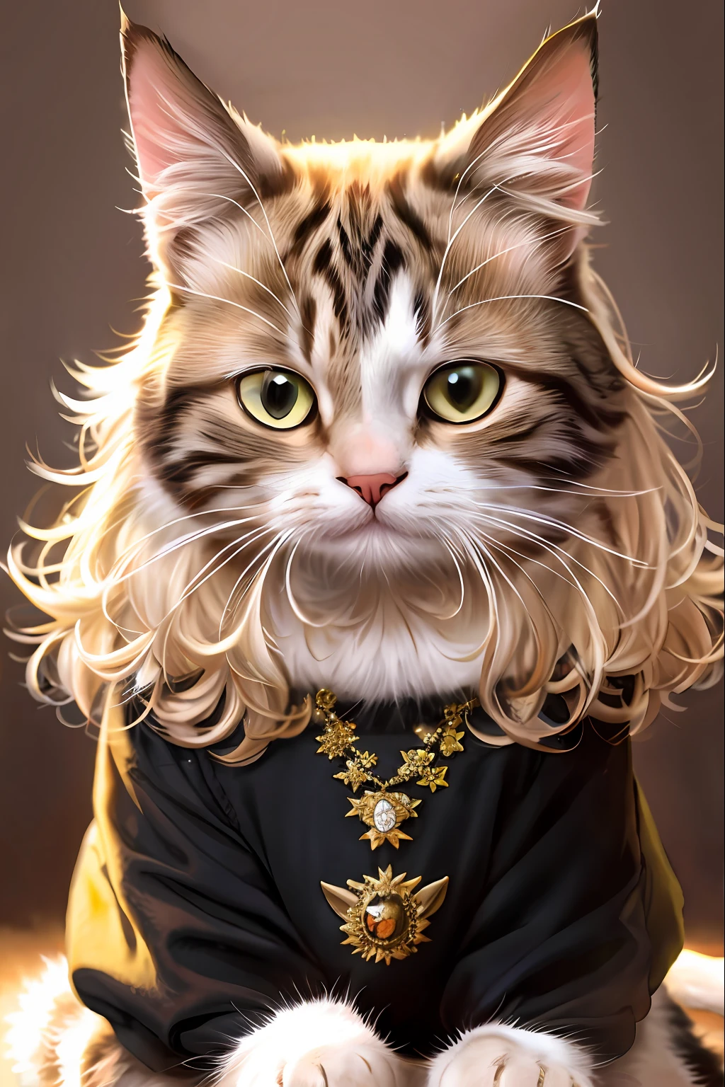 Cat holding gun, peaky blinder