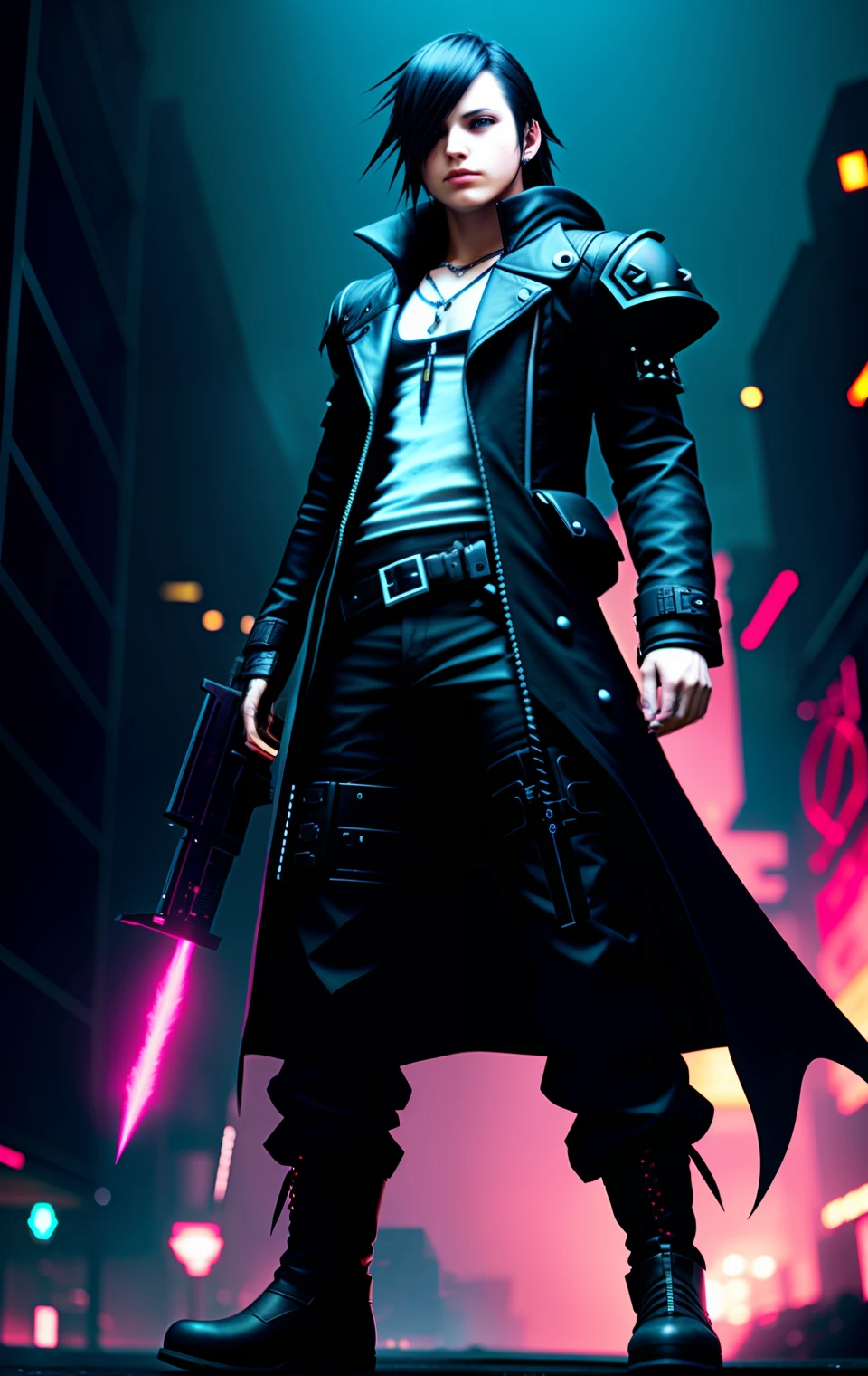 Final fantasy dark cyberpunk