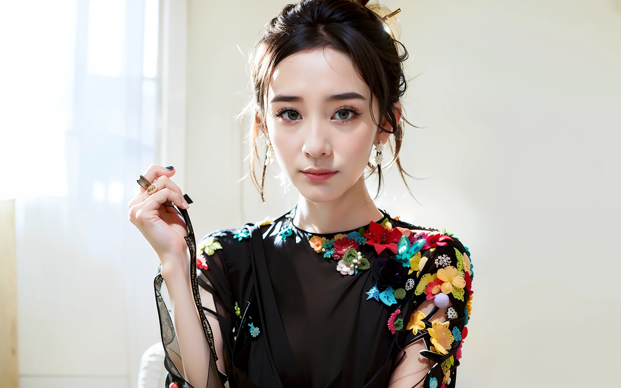 มีผู้หญิงถือบุหรี่ในมือ - SeaArt AI