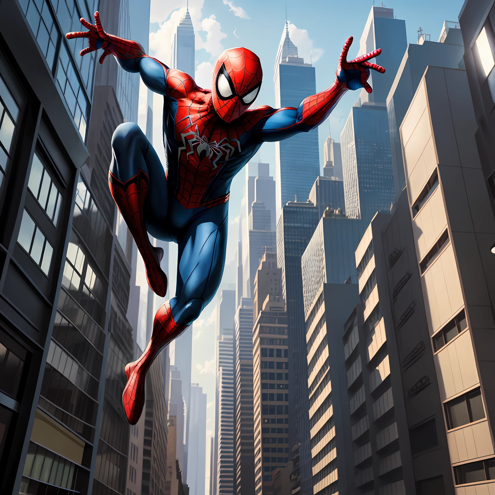 Spiderman in city