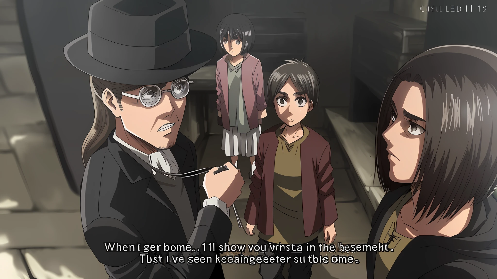 best quality, masterpiece, (realistic: 1.2), 1 man, Eren Jaeger, black jeans, black pants, brown hair, attack on Titan, cold background, black jacket, slim body, high definition, high quality, black clothes