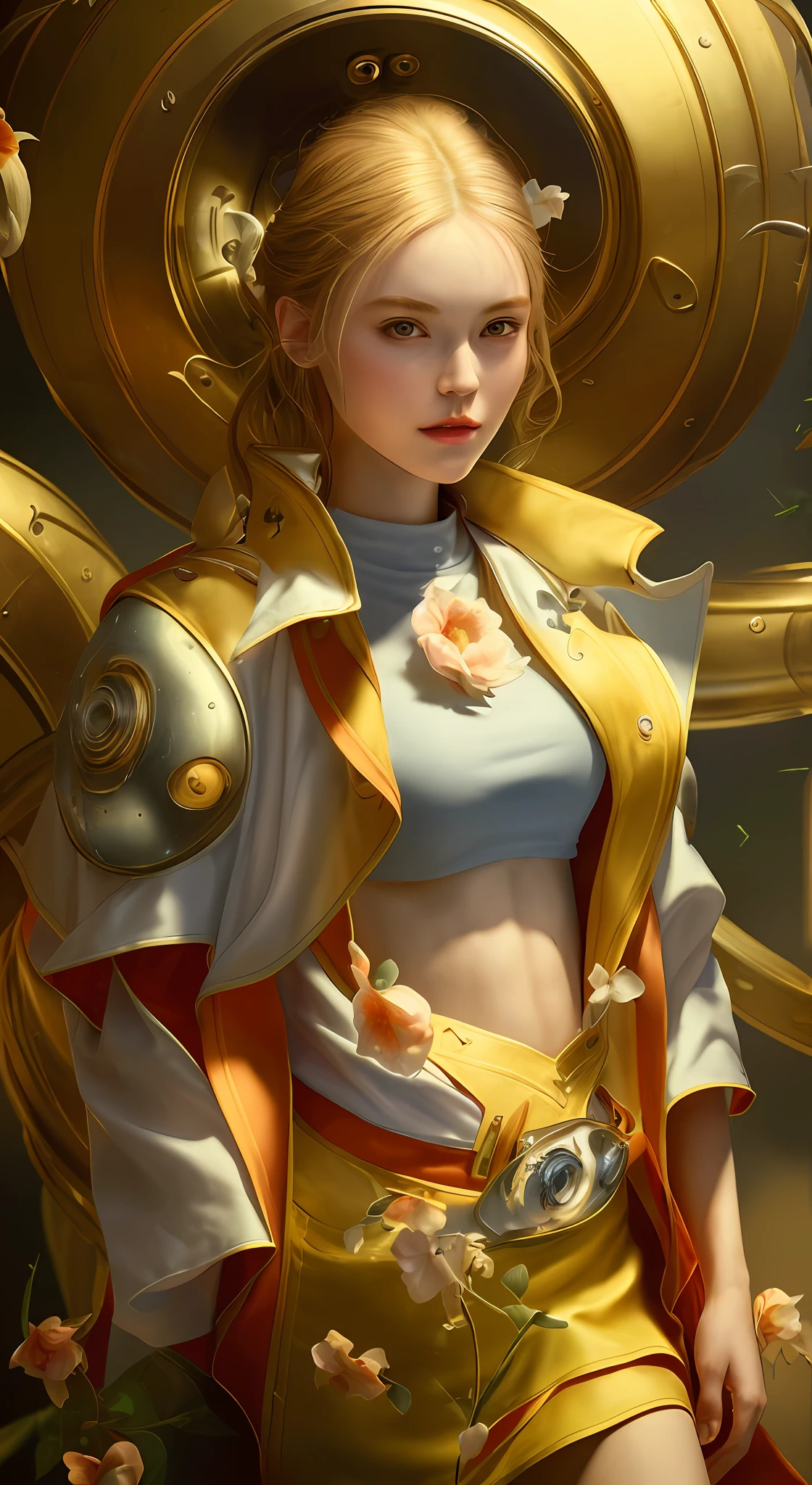 ((Best quality, masterpiece:1.2)) best anatomy, highest detailed photo, hyperrealistic illustration, top quality, natural light, 16k resolution, perfect illustration, extremely detailed body, ultra realistic photo, (slender abs:1.2), (big breast:1.2)