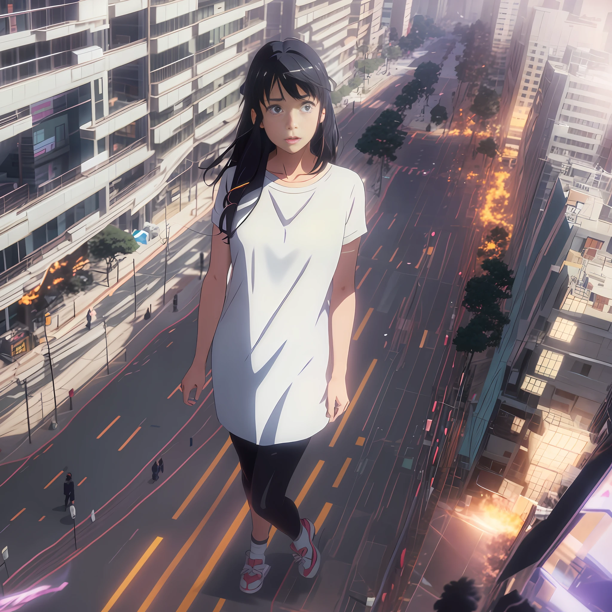 Anime girl with black hair and bow tie in a room, her name movie style, Anime Your Name, in anime movie, kimi no na wa, high quality anime movie still, Makoto Shinkai style, anime movie screenshot, with index finger, anime movie still, anime still, rin, anime still shishishi anime movie,  Screenshot of the anime movie.