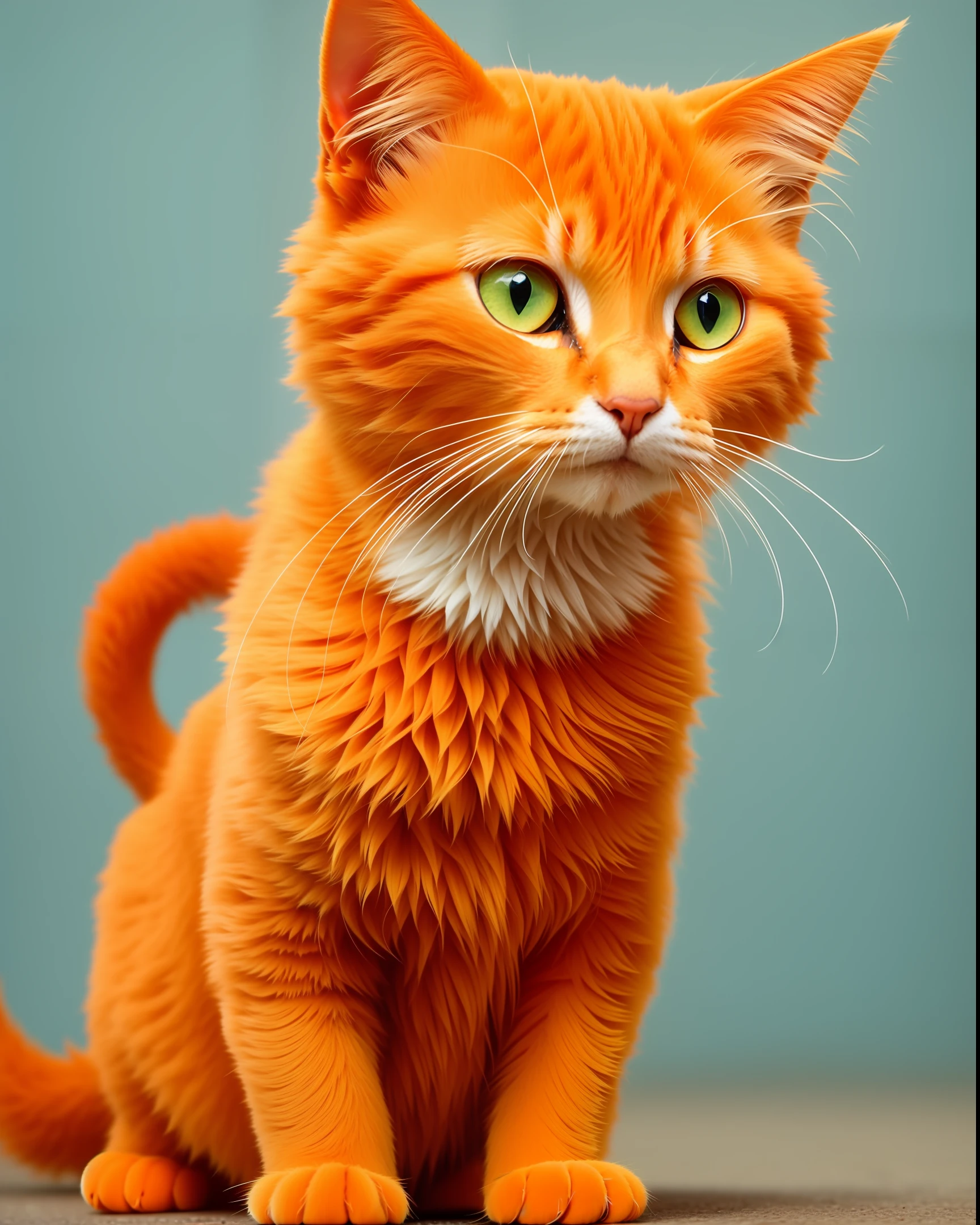 Cute orange cat