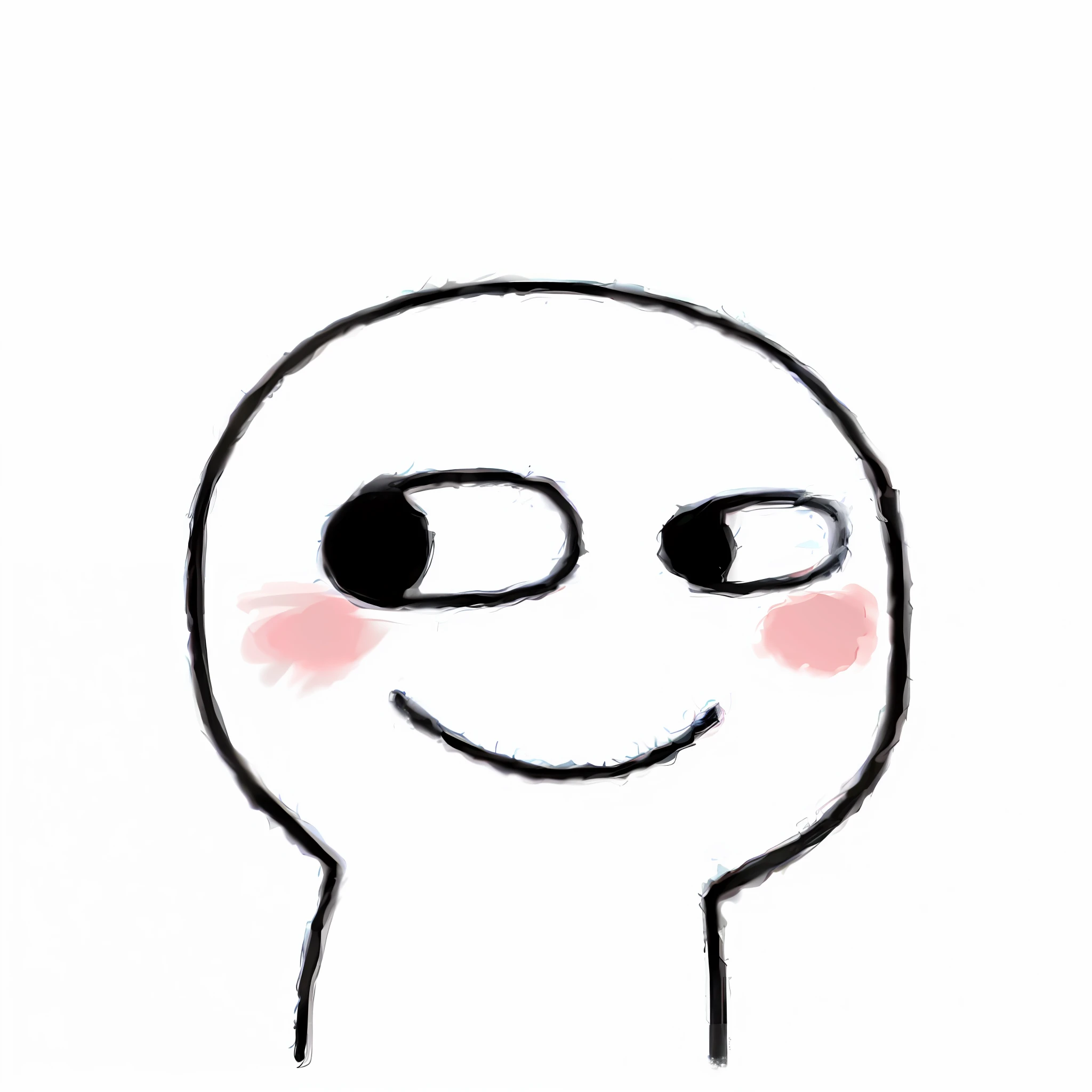 a cartoon drawing of a person with a smile on their face, clear cute face, cute face big eyes and smiley, with a large head and big eyes, reddit meme, smirk expression, smirking face, cute expression, with funny feeling, with round cheeks, happy expression, with a round face, charming expression gesicht, uwu