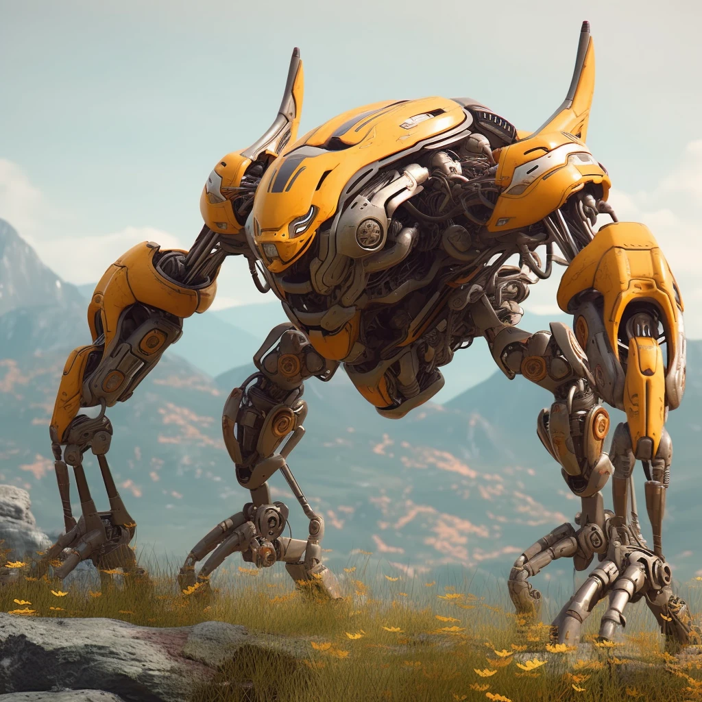 Mecha Ant, Bionic Mech, UHD, 8k, high resolution, high detail, octane rendering,--niji