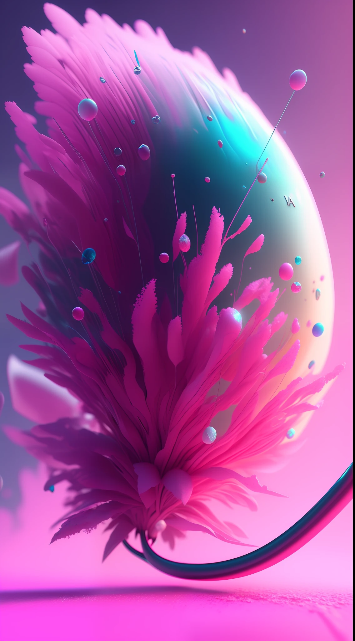 Dopamine, Surreal Airbrush Art, Pink, CGSociety, Unreal Engine, 16K, Rendering, CGI, Concept Art, Trends on ArtStation, Ddreamlike Style