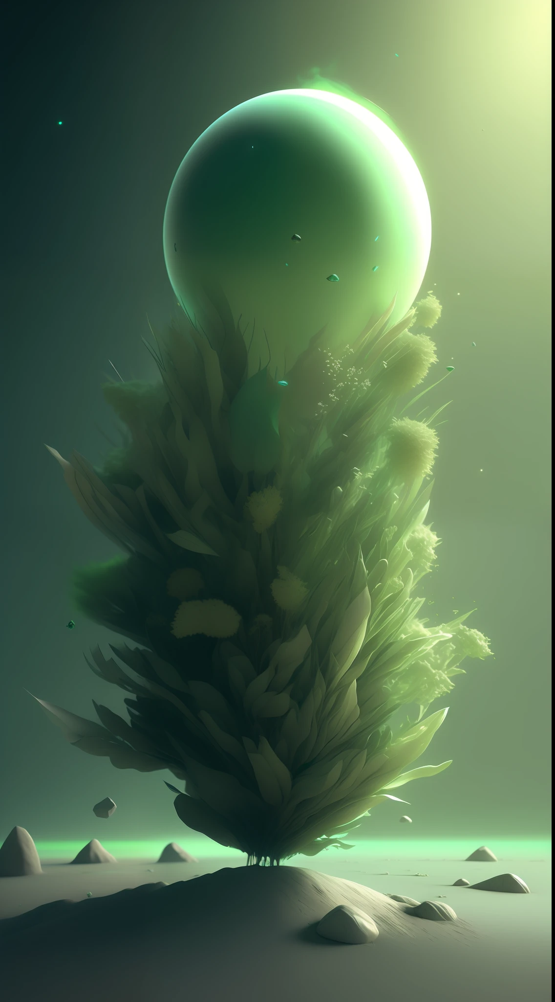 Dopamine, Surreal Airbrush Art, Pale Green, CGSociety, Unreal Engine, 16K, Rendering, CGI, Concept Art, Trends on ArtStation, DdreamLike Style