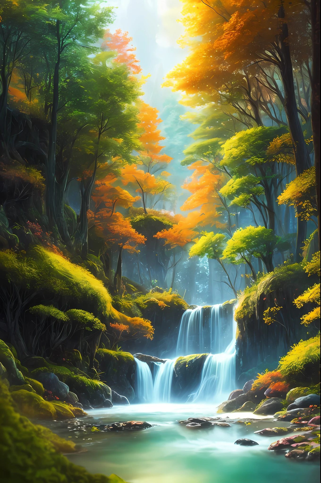 masterpiece, best quality, high quality,extremely detailed CG unity 8k wallpaper, An enchanting and dreamy scene of a fantasy forest, with towering trees, glowing mushrooms, and hidden fairy glens, creating a sense of mystique and enchantment, artstation, digital illustration, intricate, trending, pastel colors, oil paiting, award winning photography, Bokeh, Depth of Field, HDR, bloom, Chromatic Aberration ,Photorealistic,extremely detailed, trending on artstation, trending on CGsociety, Intricate, High Detail, dramatic, art by midjourney