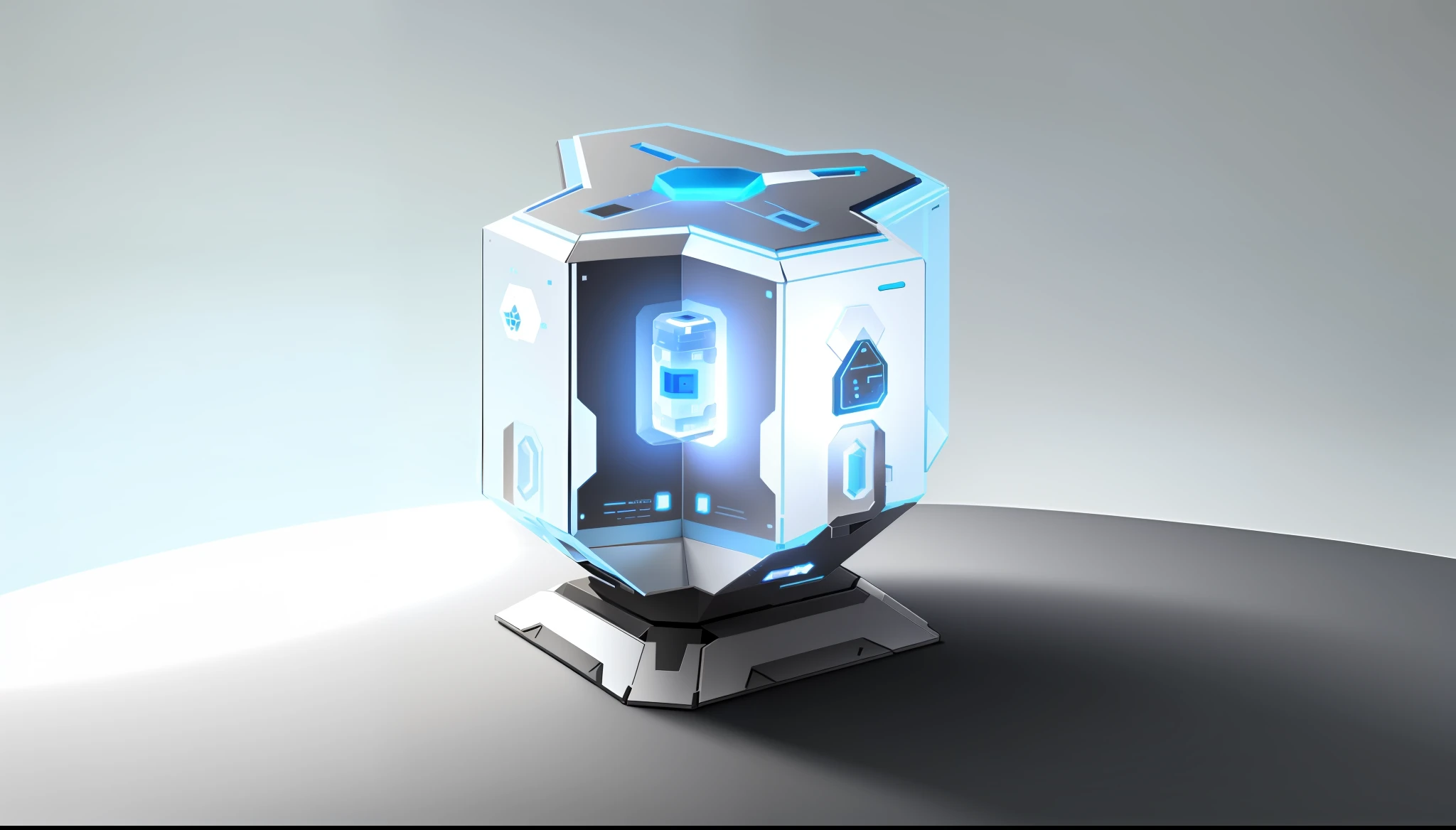 A sci-fi installation design, black and white color scheme, white background, loot box, containment pod, clear 8K line art, line work concept art, concept art, concept art | Dyson, Object concept art, space hive, line art - N 9, hexagonal planet space base, official concept art, carrying space library artwork, concept illustration