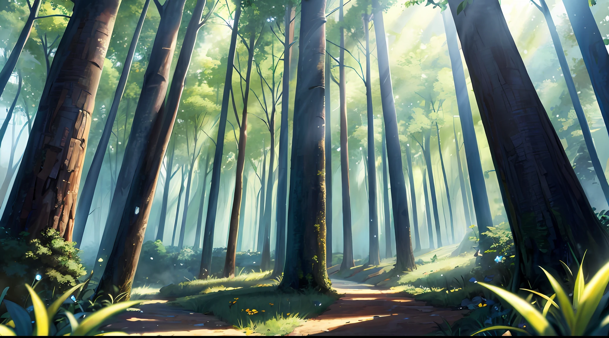 (((Masterpiece))), best quality, ultra-detailed CG unity 8k wallpaper fantasy forest