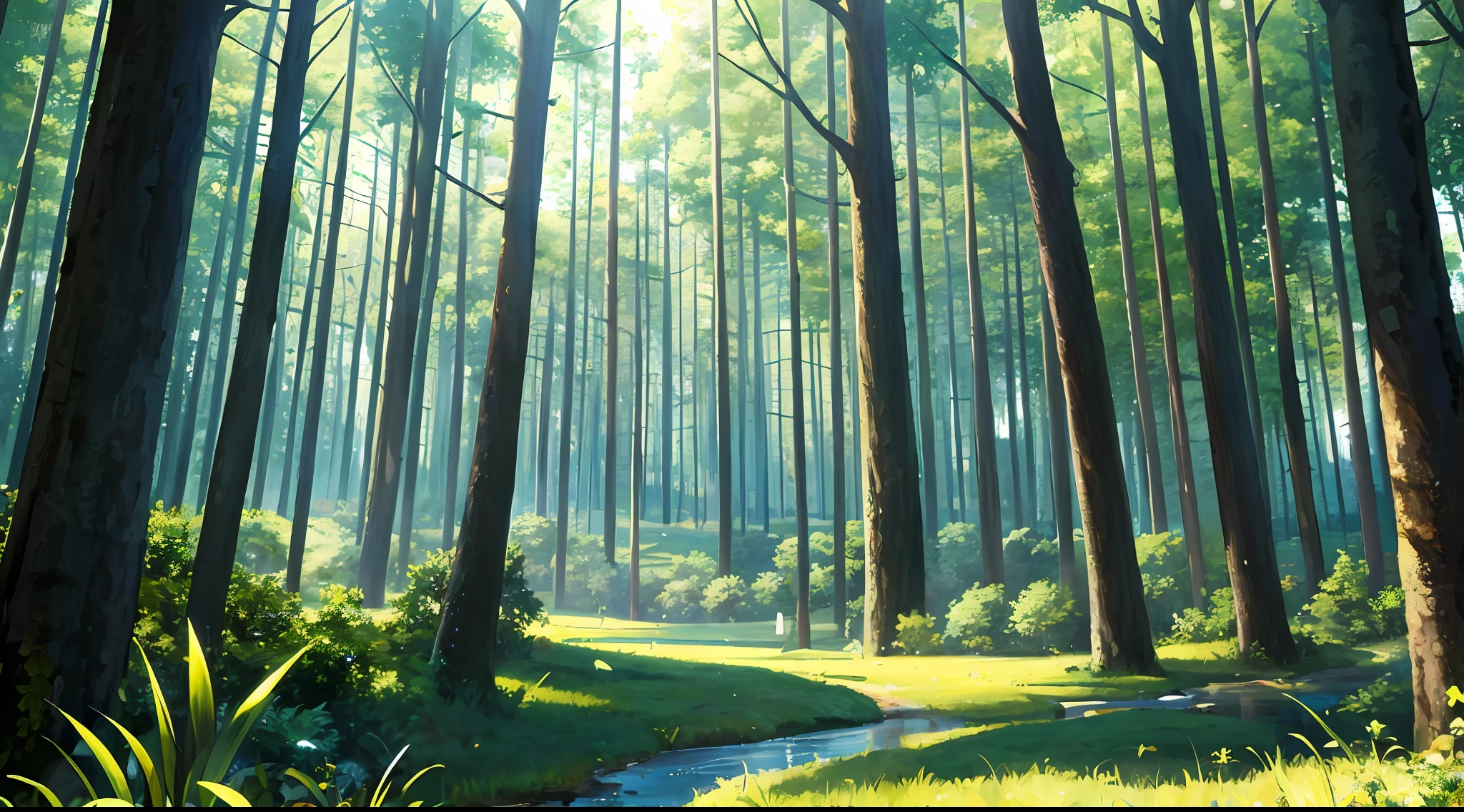 (((Masterpiece))), best quality, ultra-detailed CG unity 8k wallpaper fantasy forest