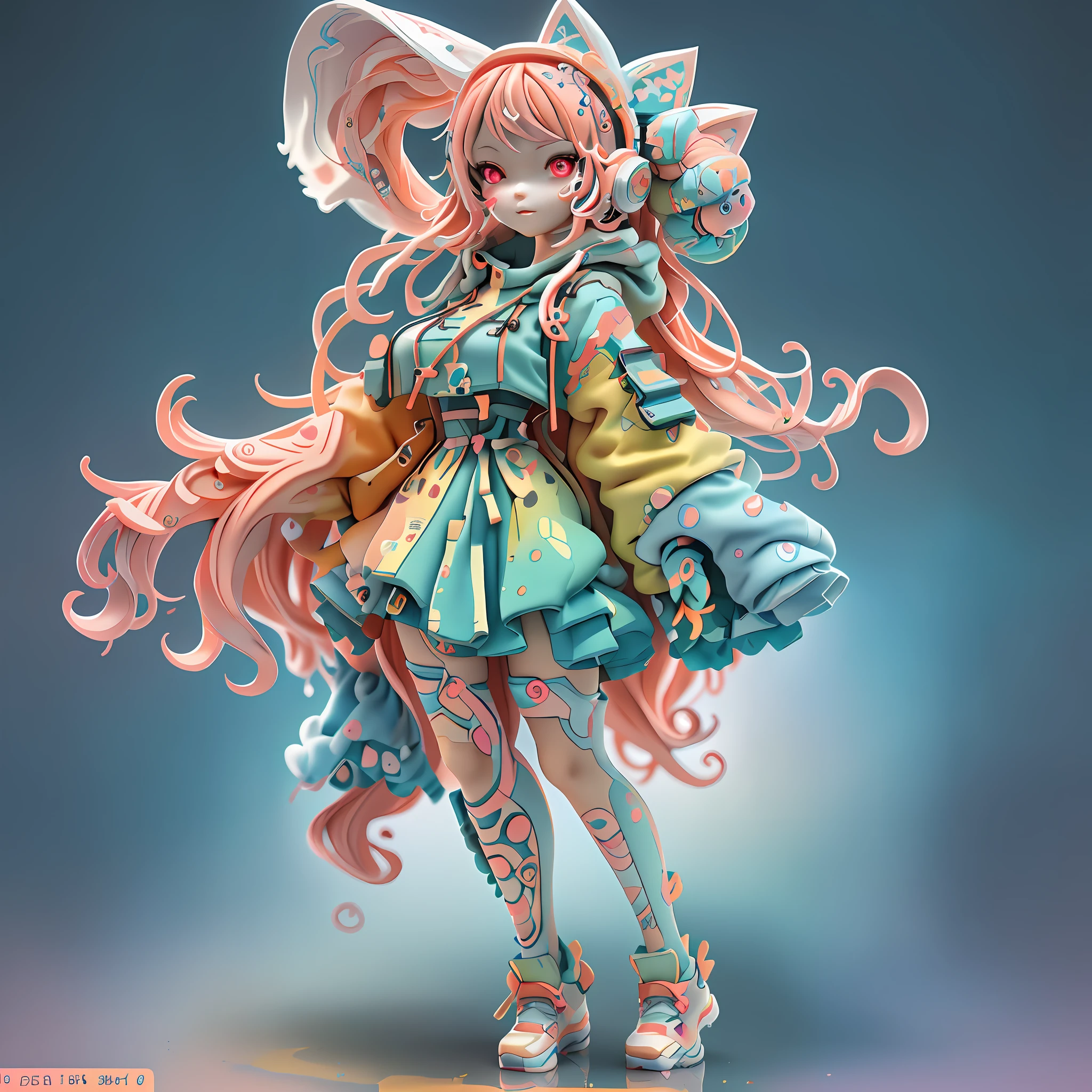 (full Buddy), (((multi-view of the same character))), close-up of cartoon girl with long hair and red eyes, rendering a cute 3d anime girl, red hair, girl wearing hoodie, anime style 3d, 3d anime girl, stylized anime, cyberpunk anime girl in hoodie, little white shoes, realistic anime 3 d style, cute 3 d rendering, realistic anime girl rendering, anime stylized gril, hanfu, (three views: 1.2, full body, simple background, Multi-view, high resolution)), masterpiece, best quality, (very detailed CG unified 8k wallpaper, masterpiece, best quality, super detailed, best shadow), (detailed background), (beautiful detailed face, beautiful detailed eyes), high contrast, (best lighting, very delicate beautiful), 1girl, ((colored paint splashed on transparent background, Dulux,)), ((caustic)), dynamic angle, beautiful detailed glow, full body, denim photo, information, kawaii, The facial features are vivid, the figure is two legs, the legs should be coordinated, high detail, 5 fingers in the hands