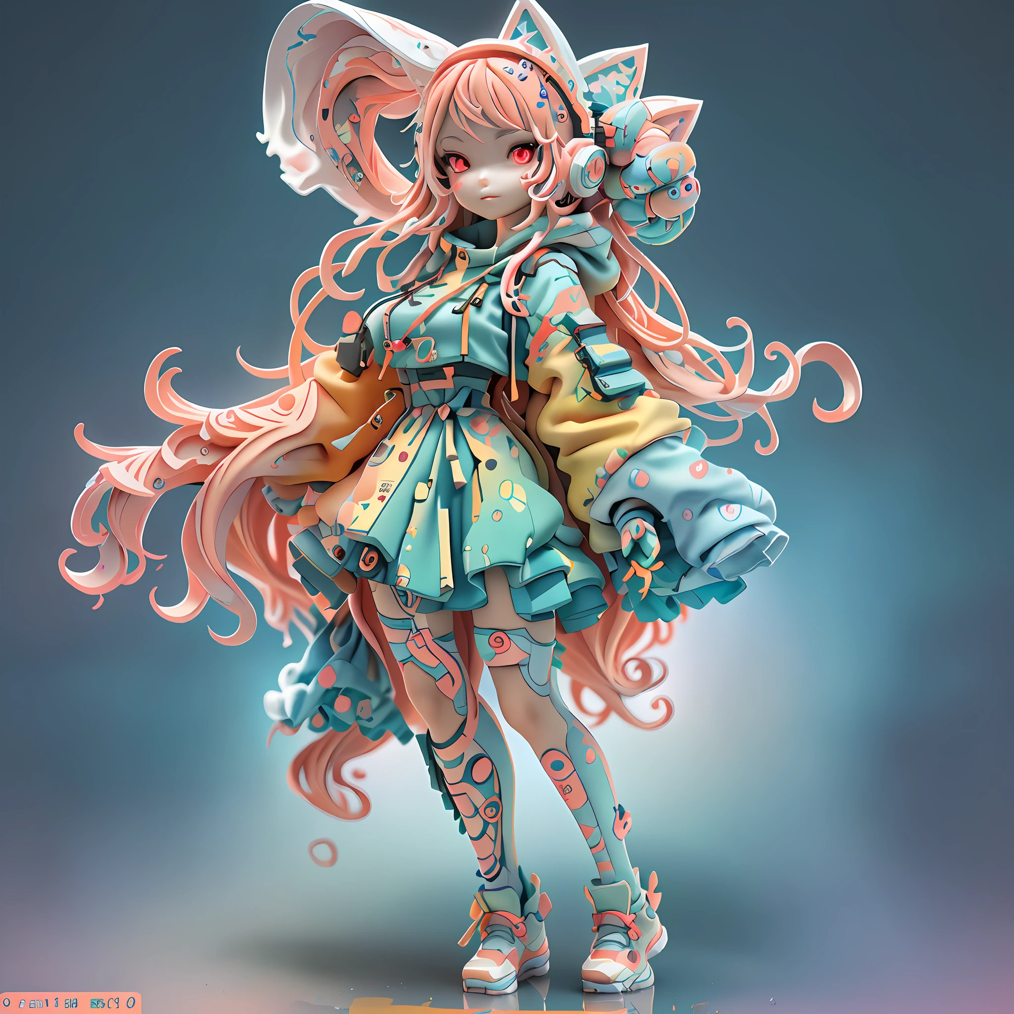 (full Buddy), (((multi-view of the same character))), close-up of cartoon girl with long hair and red eyes, rendering a cute 3d anime girl, red hair, girl wearing hoodie, anime style 3d, 3d anime girl, stylized anime, cyberpunk anime girl in hoodie, little white shoes, realistic anime 3 d style, cute 3 d rendering, realistic anime girl rendering, anime stylized gril, hanfu, (three views: 1.2, full body, simple background, Multi-view, high resolution)), masterpiece, best quality, (very detailed CG unified 8k wallpaper, masterpiece, best quality, super detailed, best shadow), (detailed background), (beautiful detailed face, beautiful detailed eyes), high contrast, (best lighting, very delicate beautiful), 1girl, ((colored paint splashed on transparent background, Dulux,)), ((caustic)), dynamic angle, beautiful detailed glow, full body, denim photo, information, kawaii, The facial features are vivid, the figure is two legs, the legs should be coordinated, high detail, the hands should be prominent, and the hands should be 5 fingers