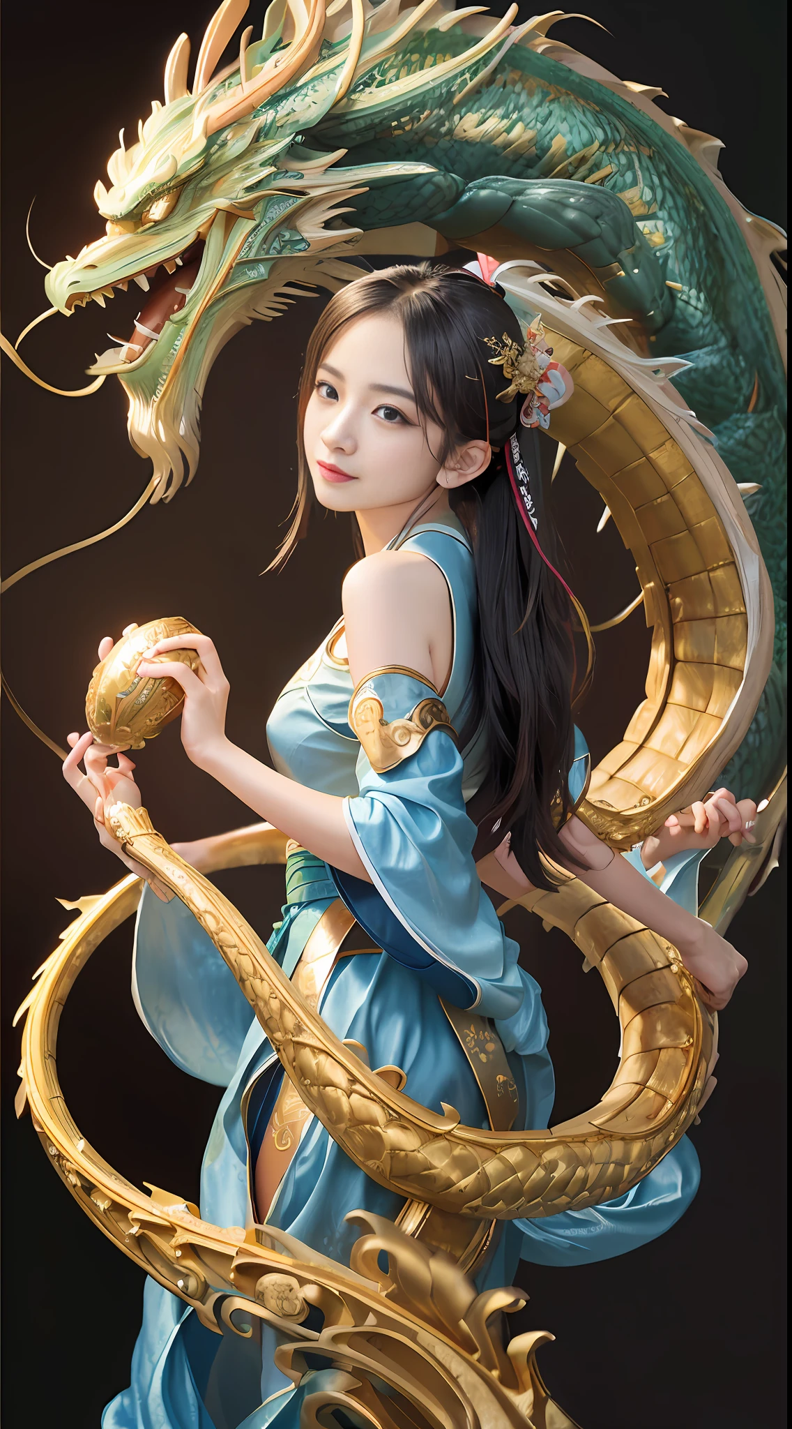 Zhong Fenghua, gorgeous hanfu, official art, Unity 8k wallpaper, super detailed, beautiful and beautiful, masterpiece, best quality, (tangled, tangled, tangled), (fractal art: 1.4), (character center: 1.3), 1 girl, dragon rape girl, dragon foot inserted into ass,back in , shocking domineering chinese dragon, detailed dragon head, black hair, long ponytail, Chinese, off-the-shoulder,, very detailed, dynamic angle, denim shot, (most beautiful form of chaos), ethereal, (bright colors), oc, (half: 1.2), China, (Thangka Feitian: 1.5), (Ribbon: 1.3), (Dream: 1.5), (Hanfu: 1.5), Chinese Dragon, Chinese Phoenix, (Smile: 0.5), (Chinese God), (Masterpiece, Top Quality, Best Quality, Ultimate Detail, Highest Detail, Official Art, Beauty and Aesthetics: 1.2), Golden Ratio, Complete Composition