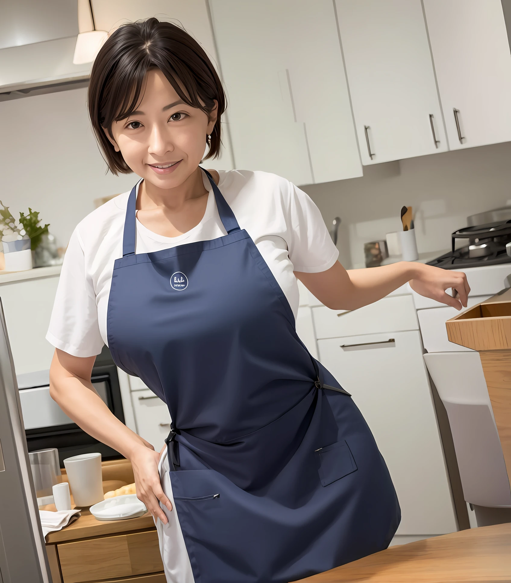 mom only apron futanari