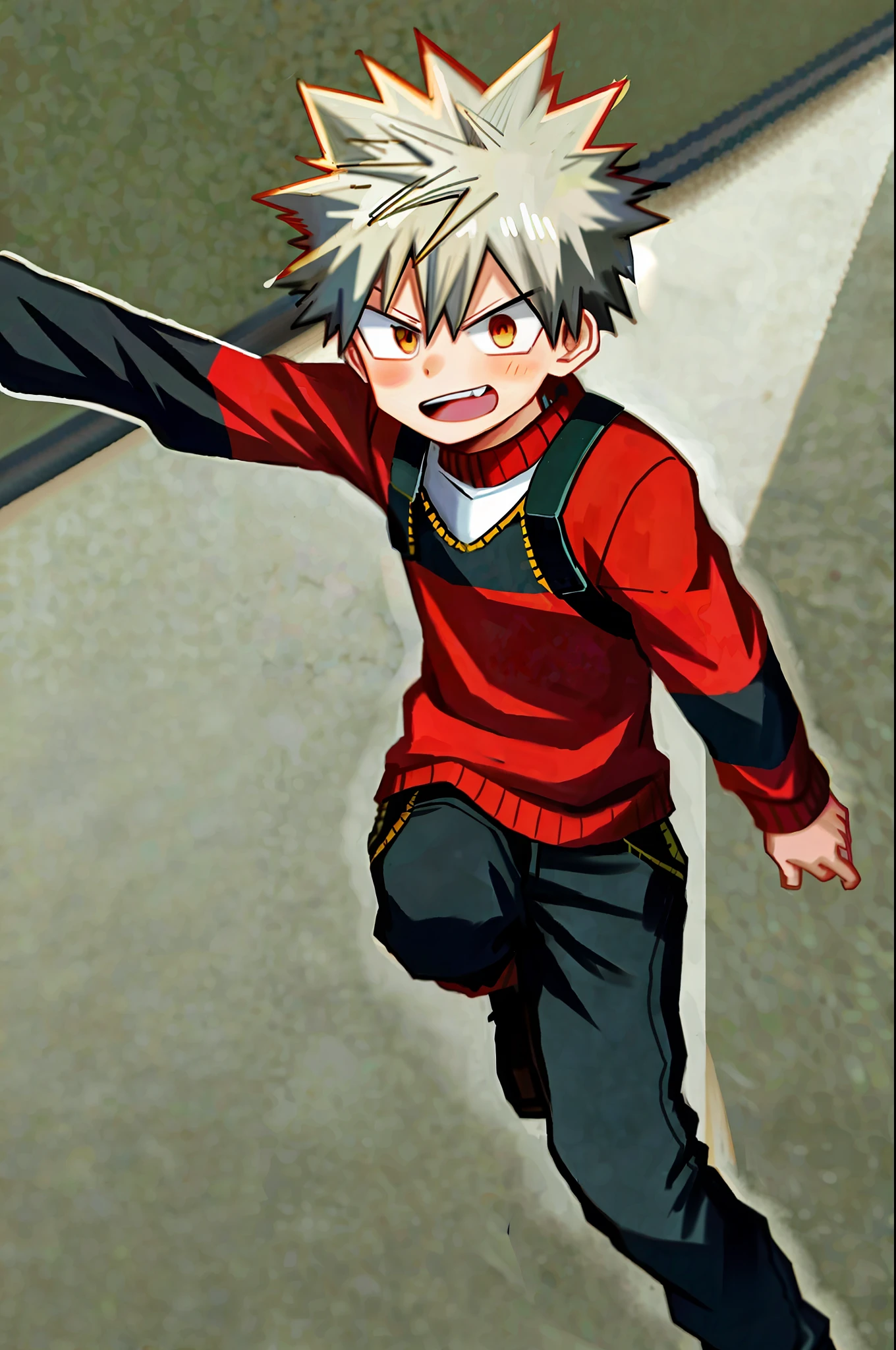 1boy, bakugou katsuki, boku no hero academia,冬