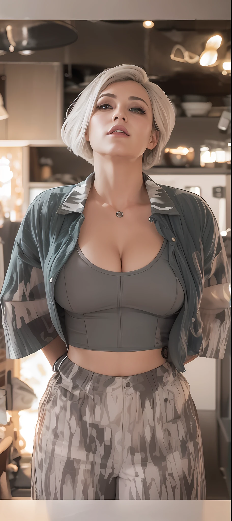 photo of rogue, 1 girl solo, grey hair updo upsweep,
no clothes, tied to chair,
attractive feminine body, light muscle, big boobs, cleavage, big ass
4k, HDR, Realistic photo, realistic texture.
