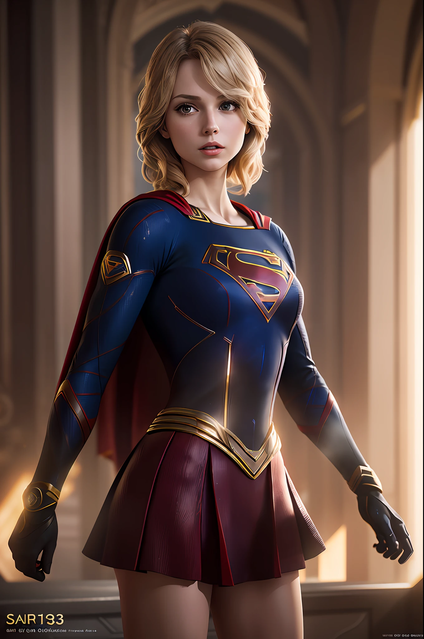 a photo of a beautiful Swift S032_Taylor, as (supergirl:1.1), in (Metropolis:1.2), (8k, RAW photo, best quality, ultra high resolution, photorealistic, masterpiece, ultra-detailed, Unreal Engine)