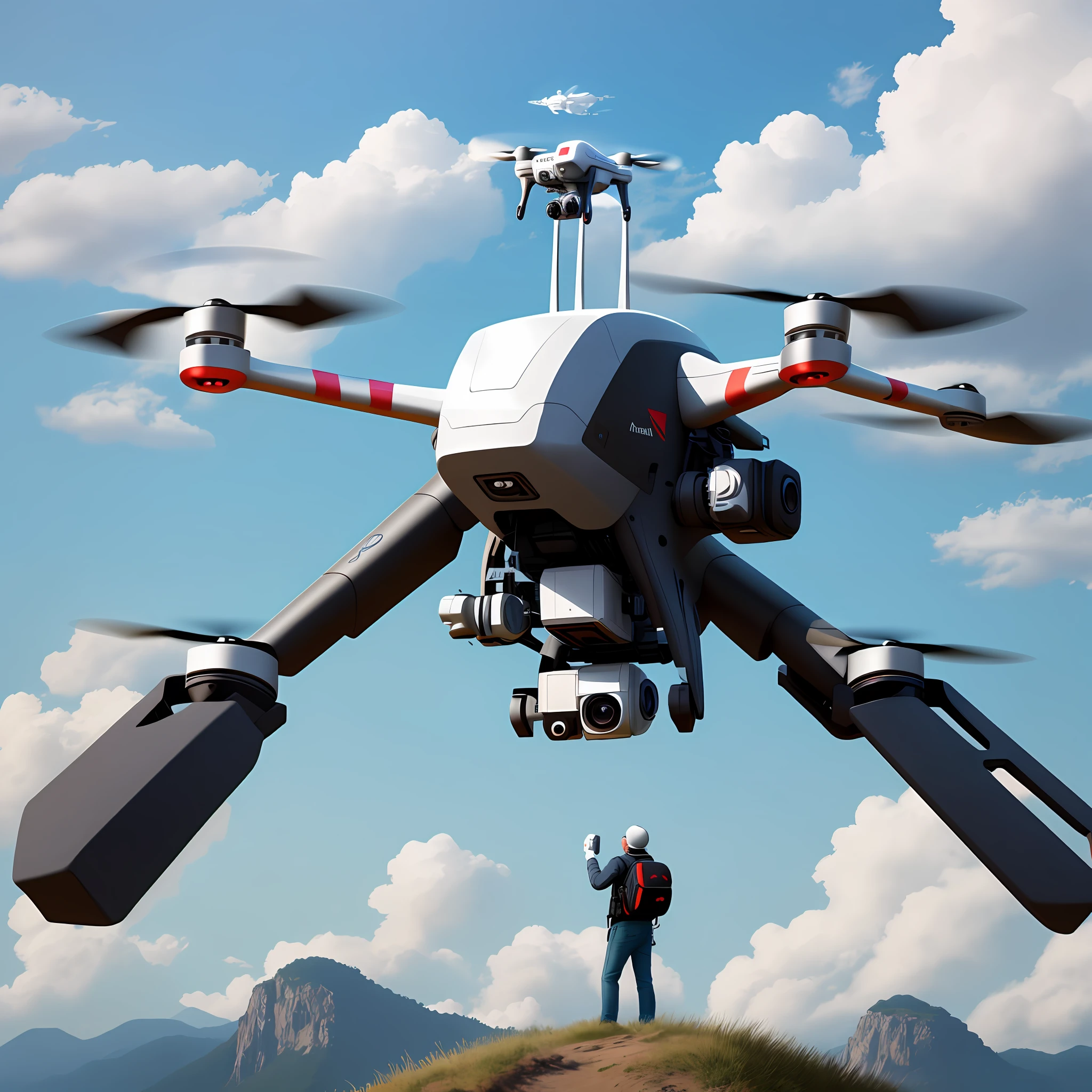 Drone tourism, popularization, cloud tourism, to LOGO