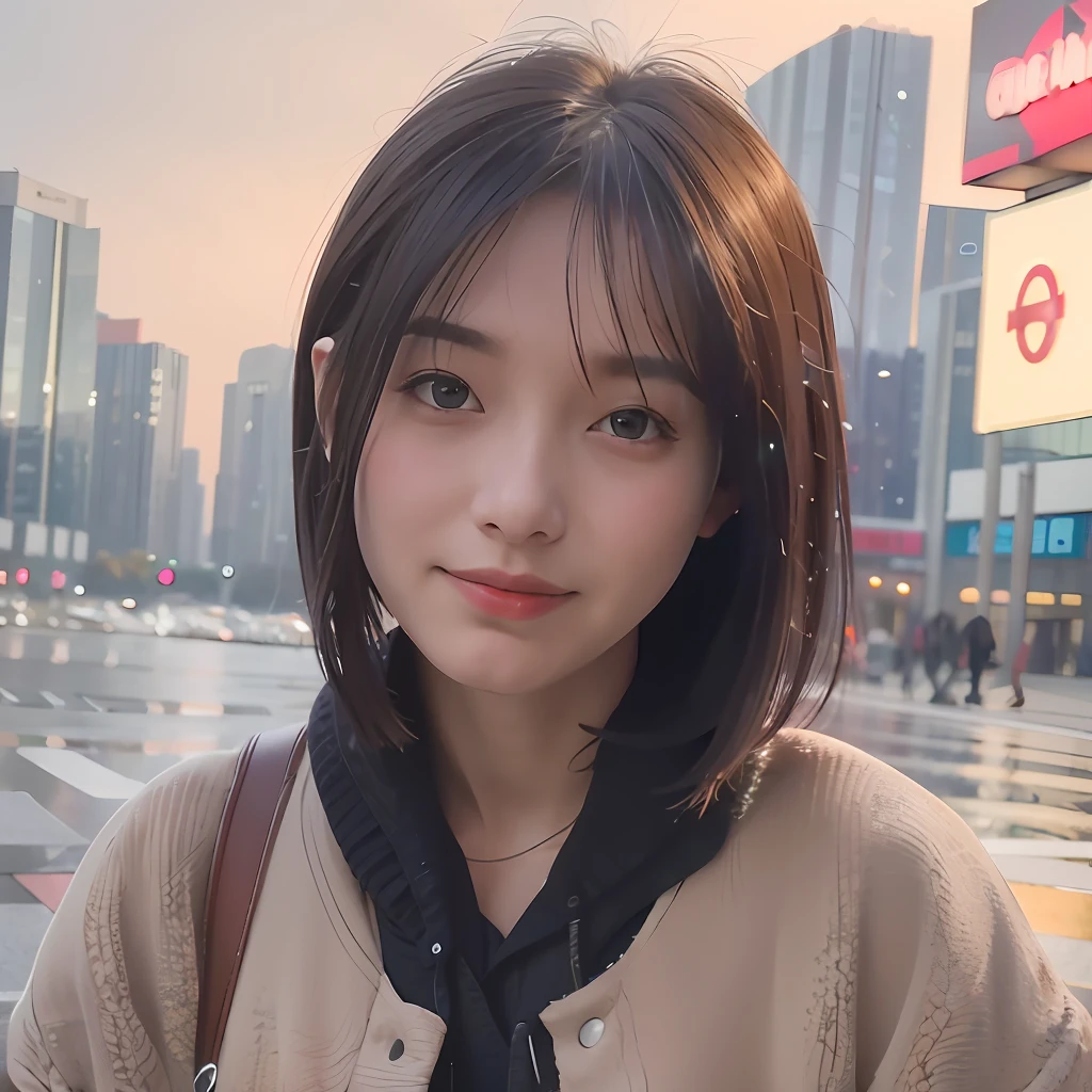 mix4,(8k, RAW photo, best quality, masterpiece:1.2), (realistic, photo-realistic:1.37),cute,cityscape, night, rain, wet, professional lighting, photon mapping, radiosity, physically-based rendering,