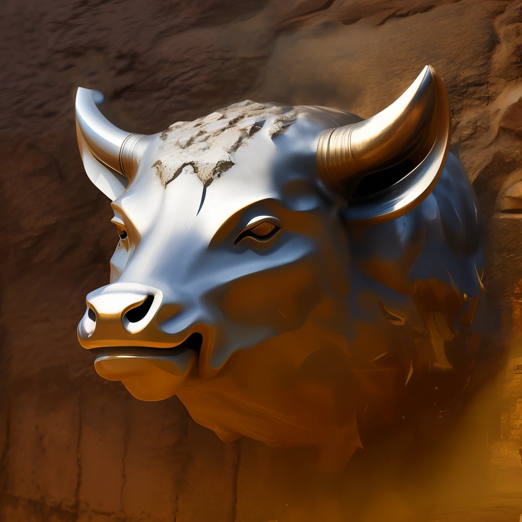 A 3DQ version of the bull's head
