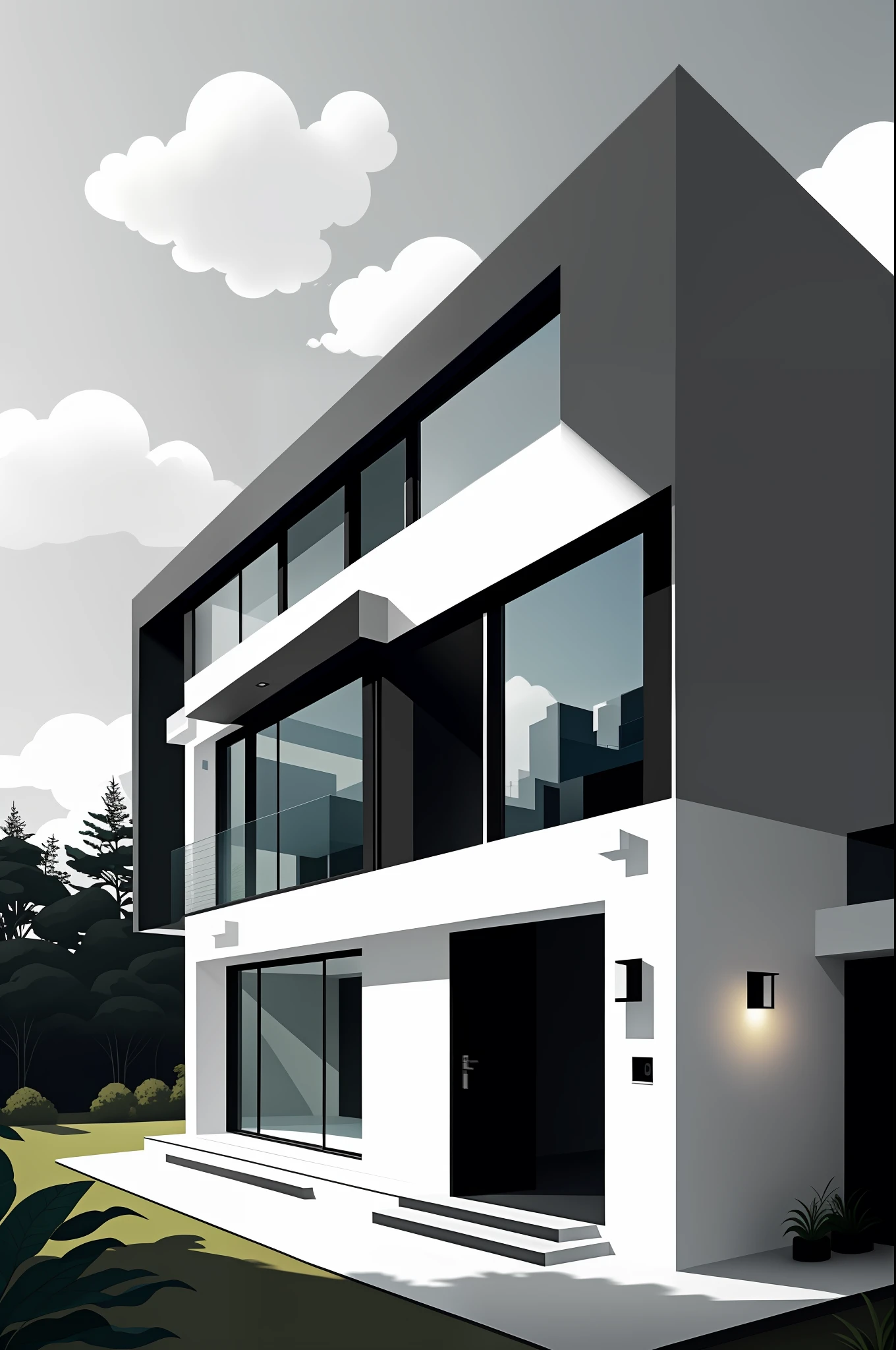 minimalist house, very beautiful