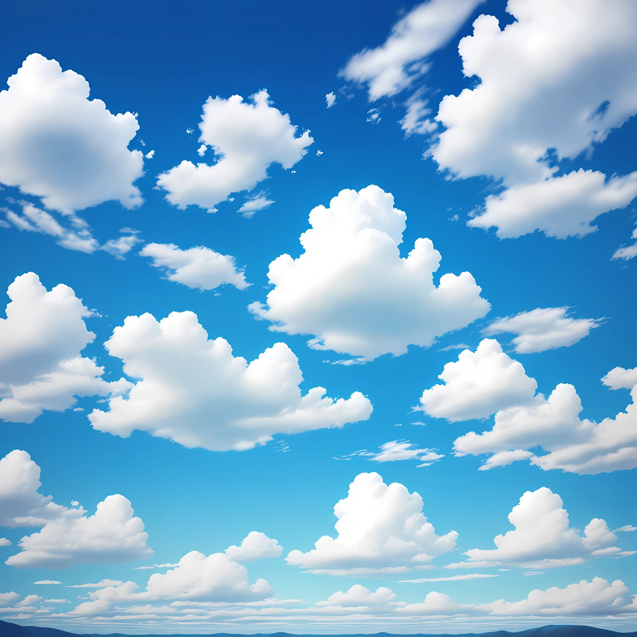 Beautiful blue sky and white cloud scenery