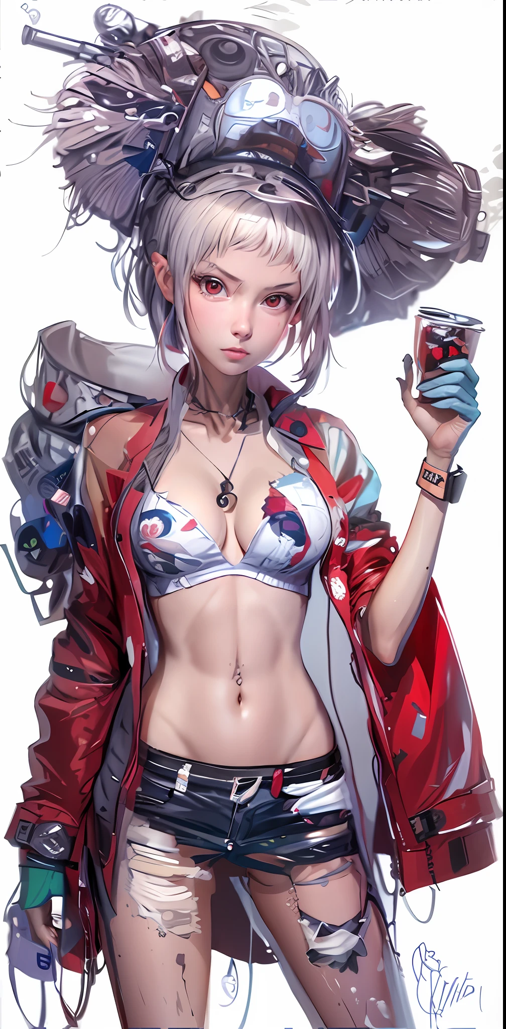 There's a woman in a white bikini posing by a pool, photorealistic girl rendering, realistic bikini, Ilya Kuvshinov. 4 k, 3 d realistic anime, 3d style, hyper-realistic student, [ 4 k photorealism ]!!, a hyper-realistic student, ultra realistic image